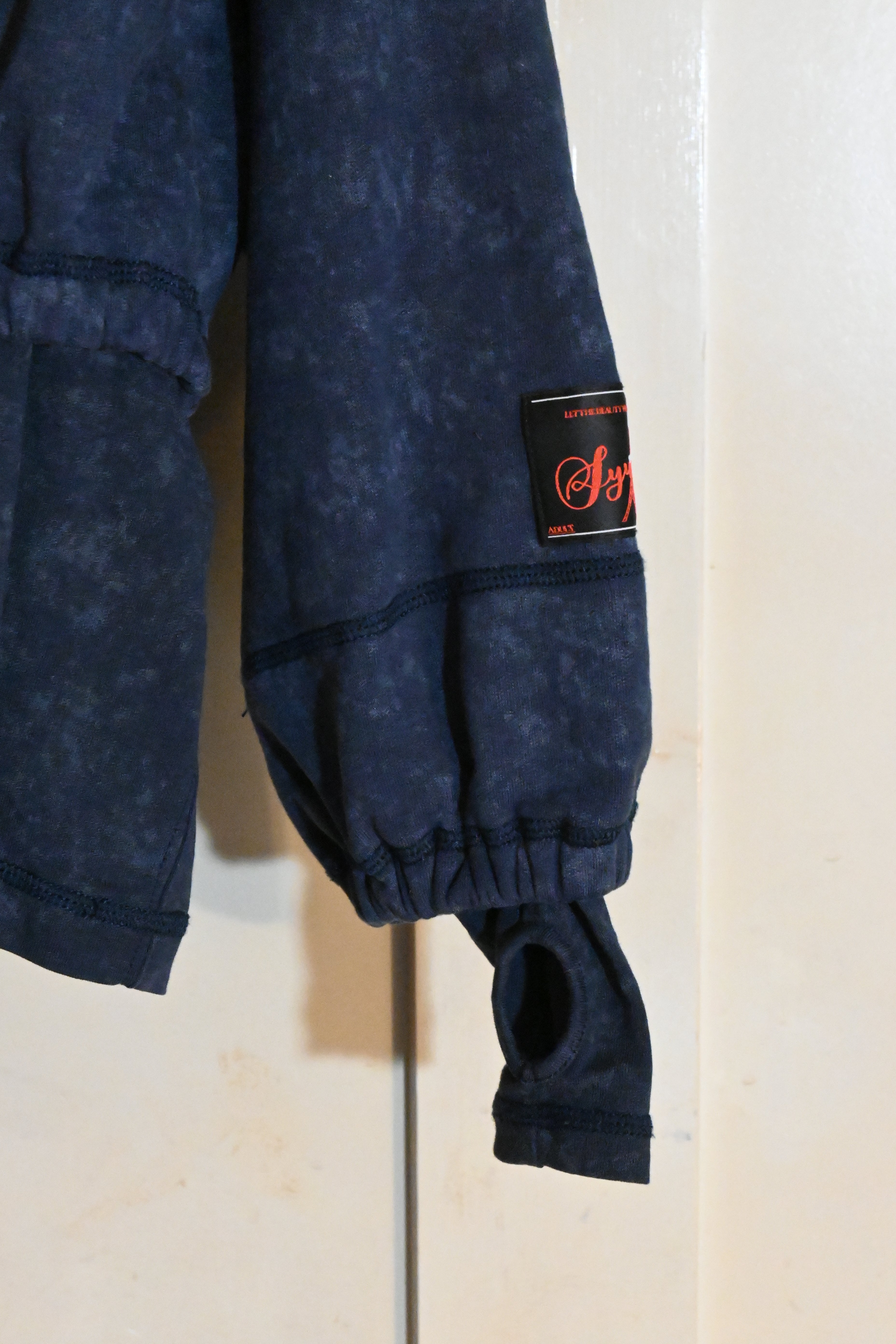 SYUMAN Blue Zip Sweatshirt – Japanese Designer Streetwear (Size 1)