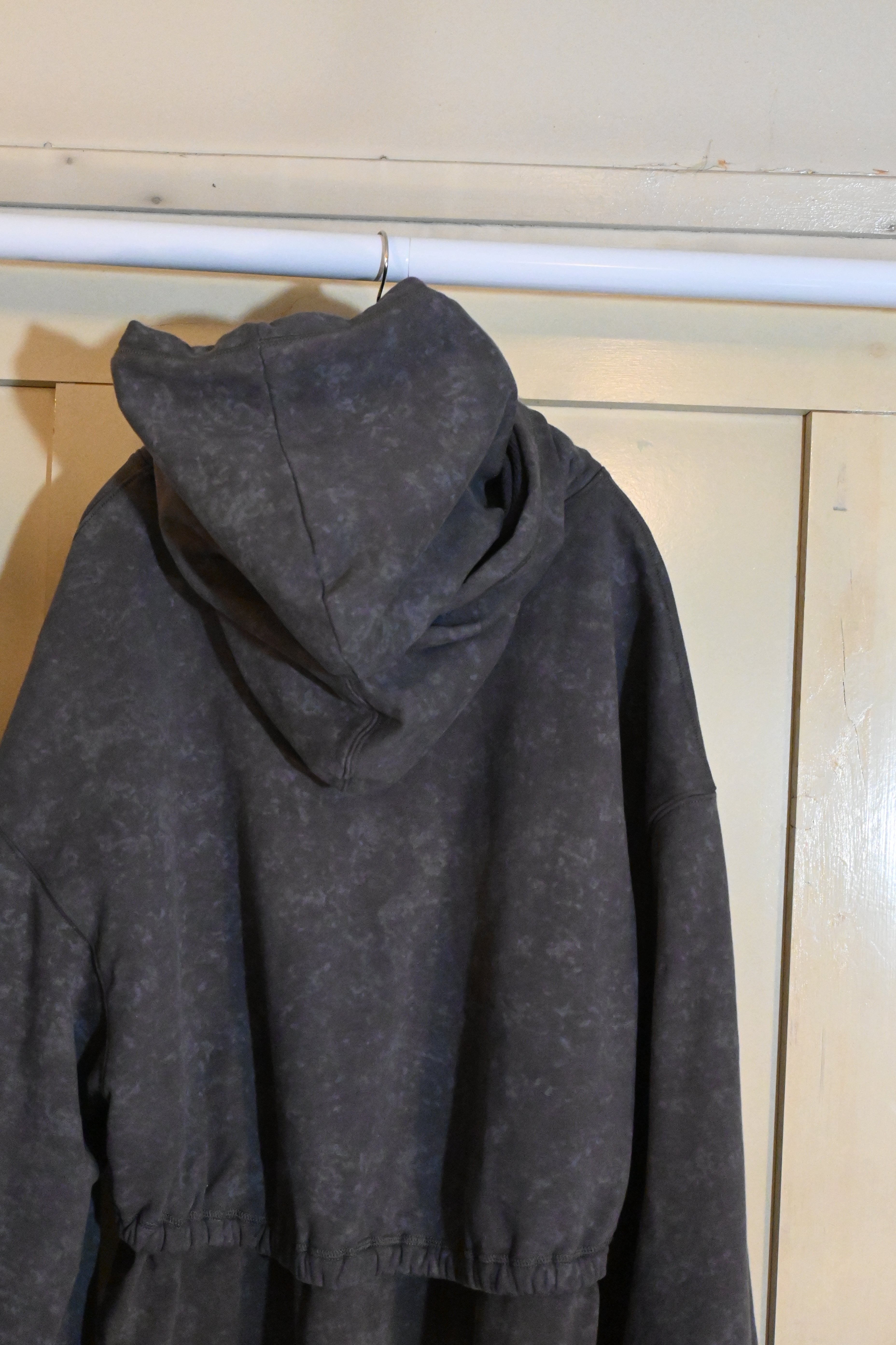 SYUMAN Grey Blue Zip Hoodie – Japanese Designer Streetwear (Size 2)