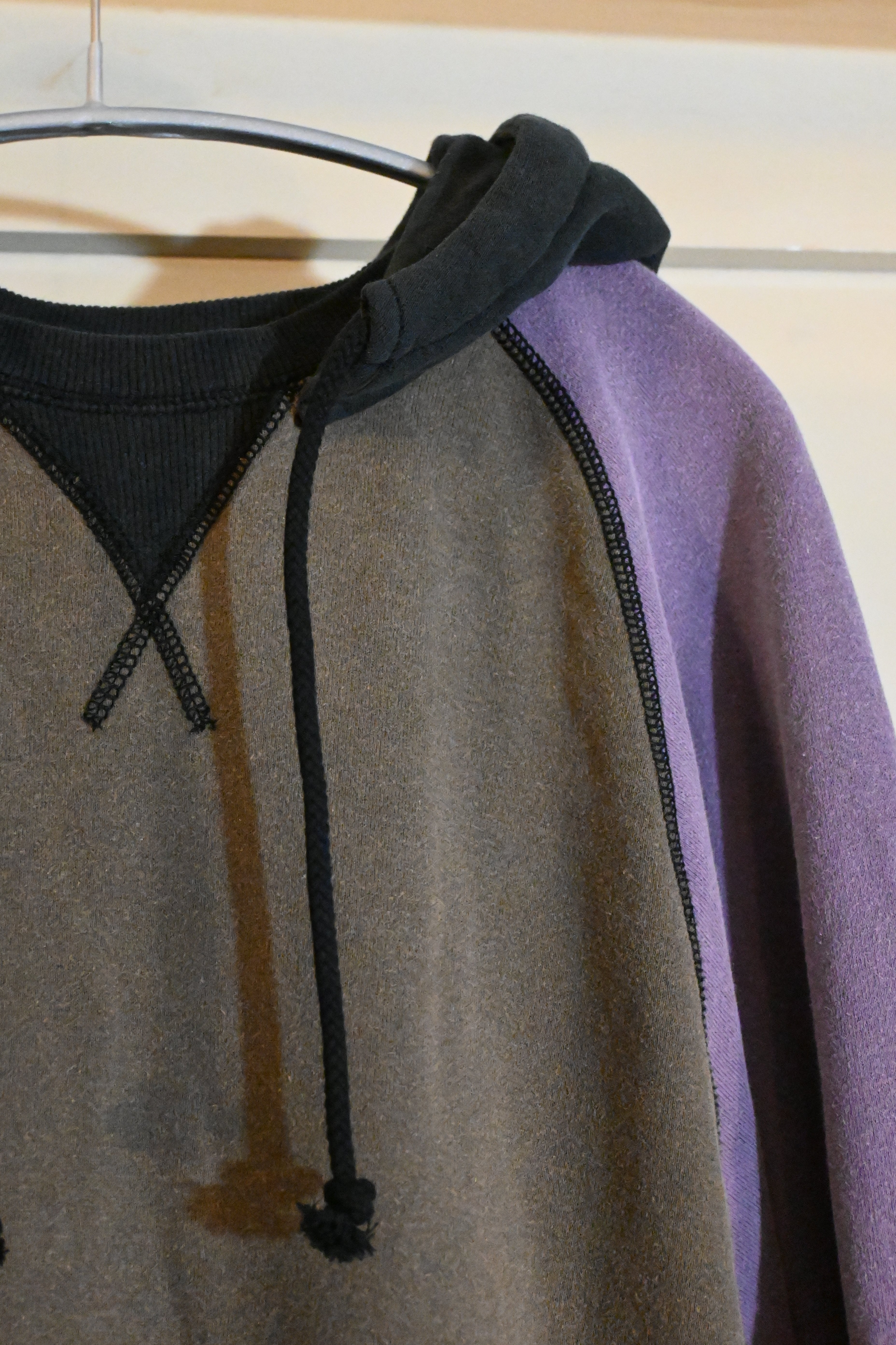 SYUMAN Raglan Hoodie – Purple / Olive (Size 2)