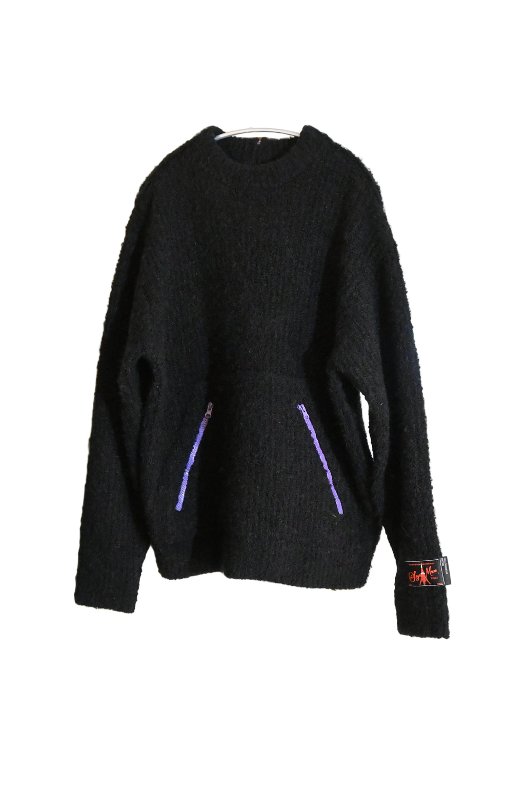 SYUMAN Knit Sweatshirt – Triple Zip Collar (Size F)