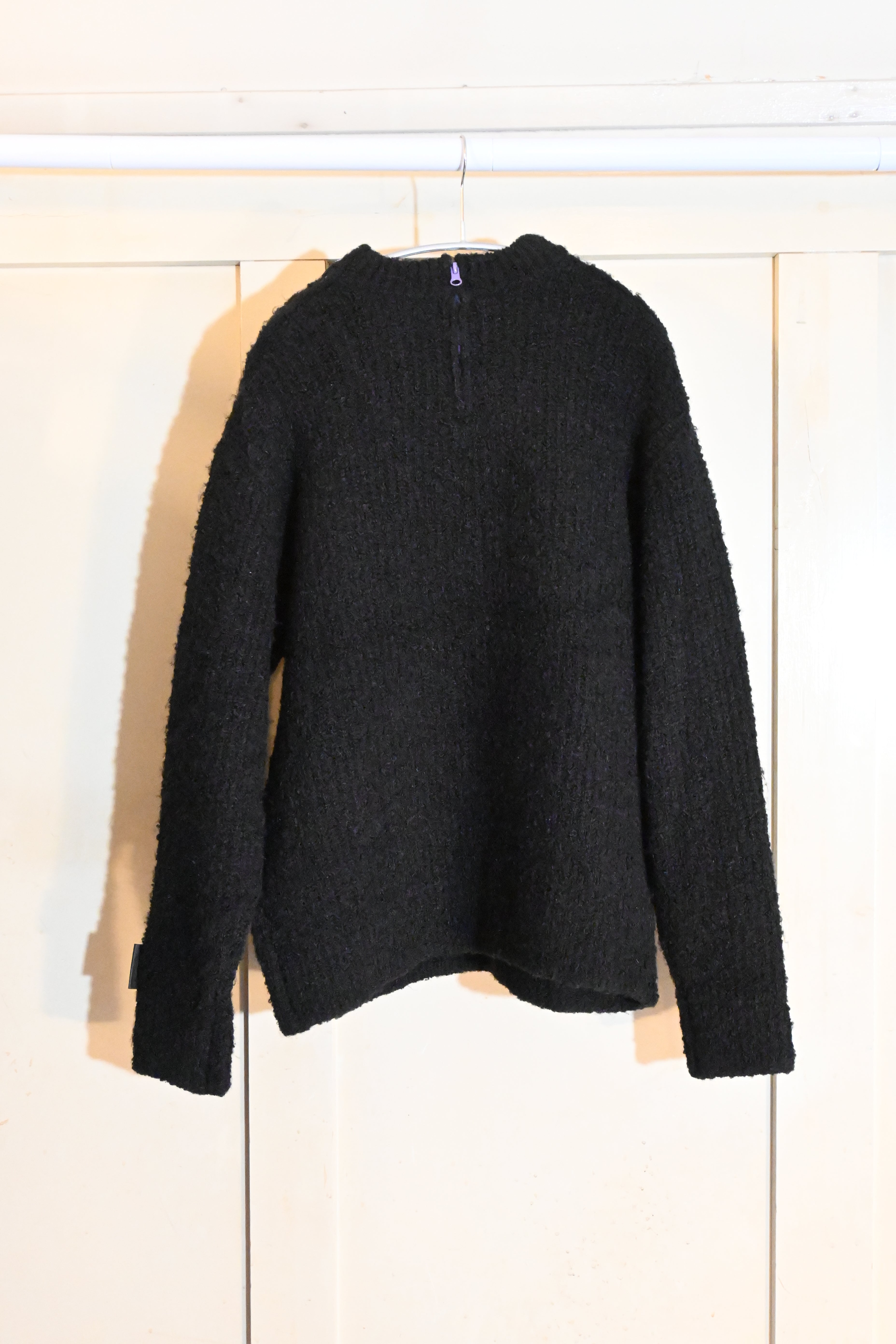 SYUMAN Knit Sweatshirt – Triple Zip Collar (Size F)