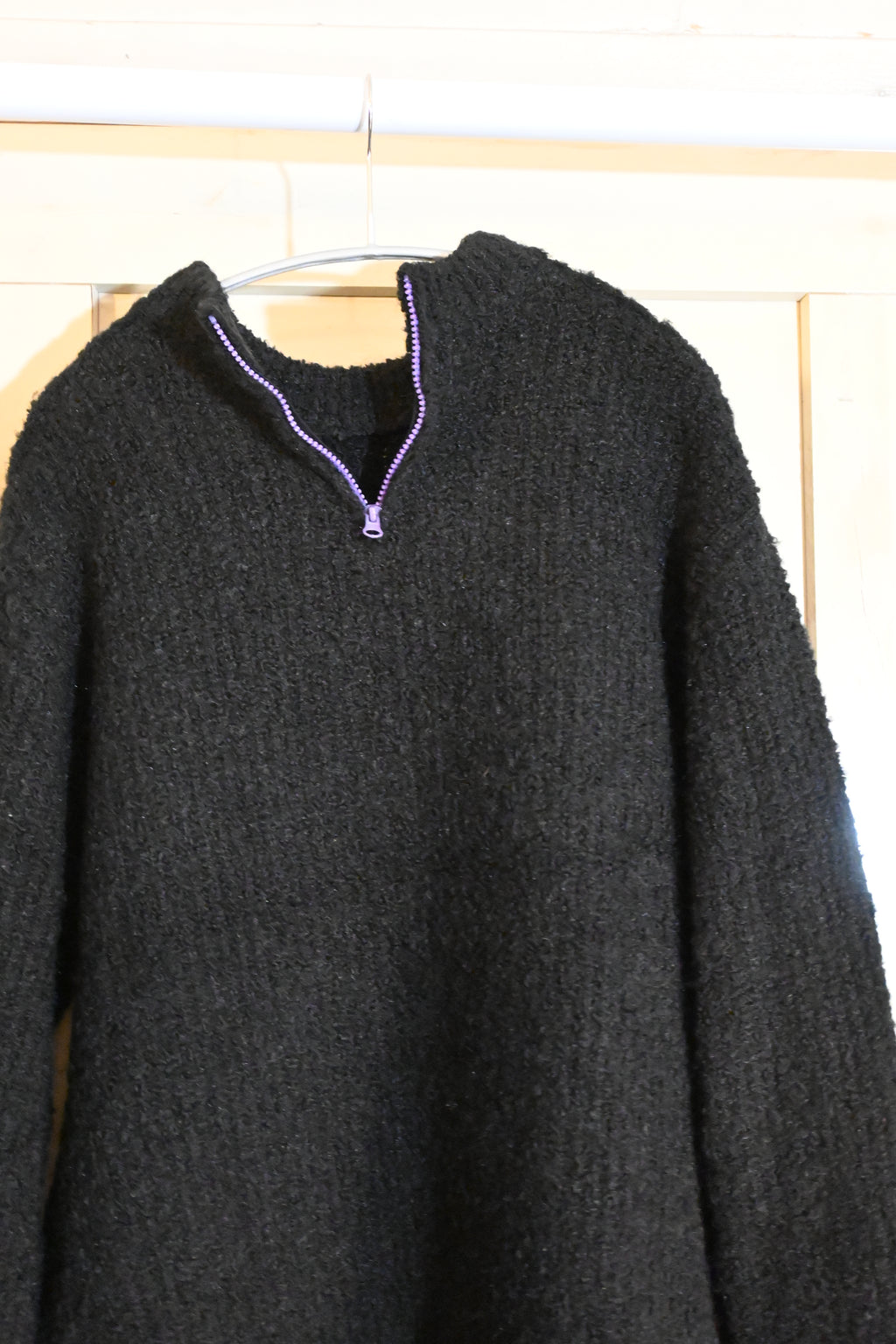 SYUMAN Knit Sweatshirt – Triple Zip Collar (Size F)
