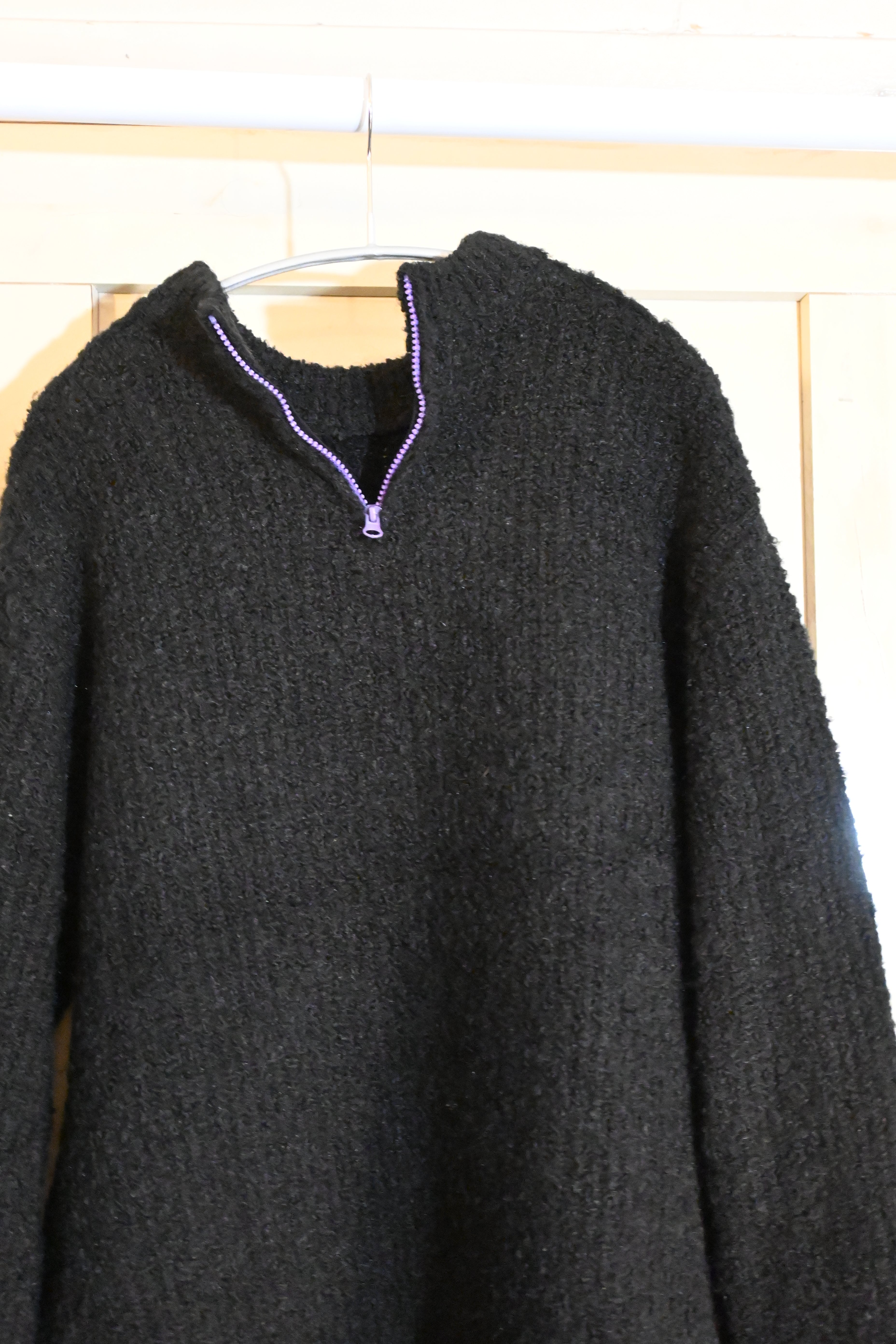 SYUMAN Knit Sweatshirt – Triple Zip Collar (Size F)