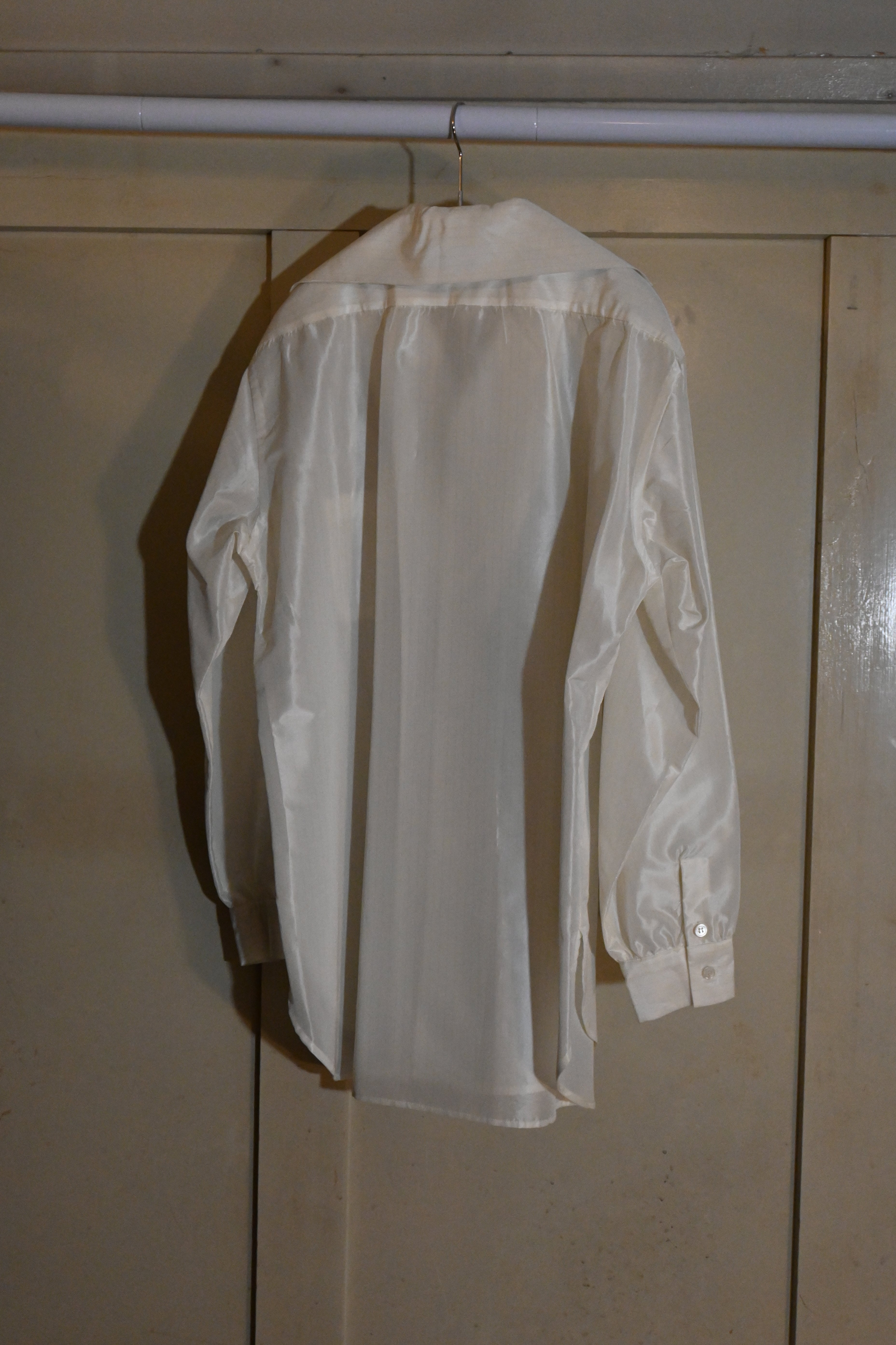 Yohji Yamamoto Acetate Stripe Shirt – Black (Size M)
