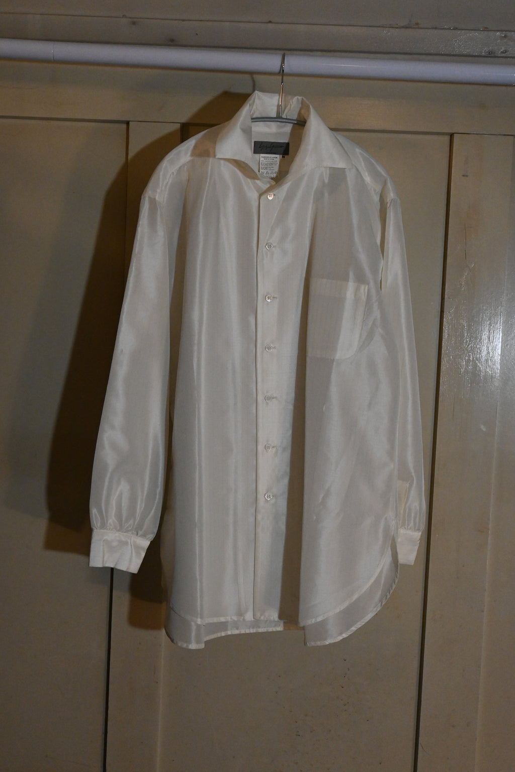 Yohji Yamamoto Acetate Stripe Shirt – Black (Size M)