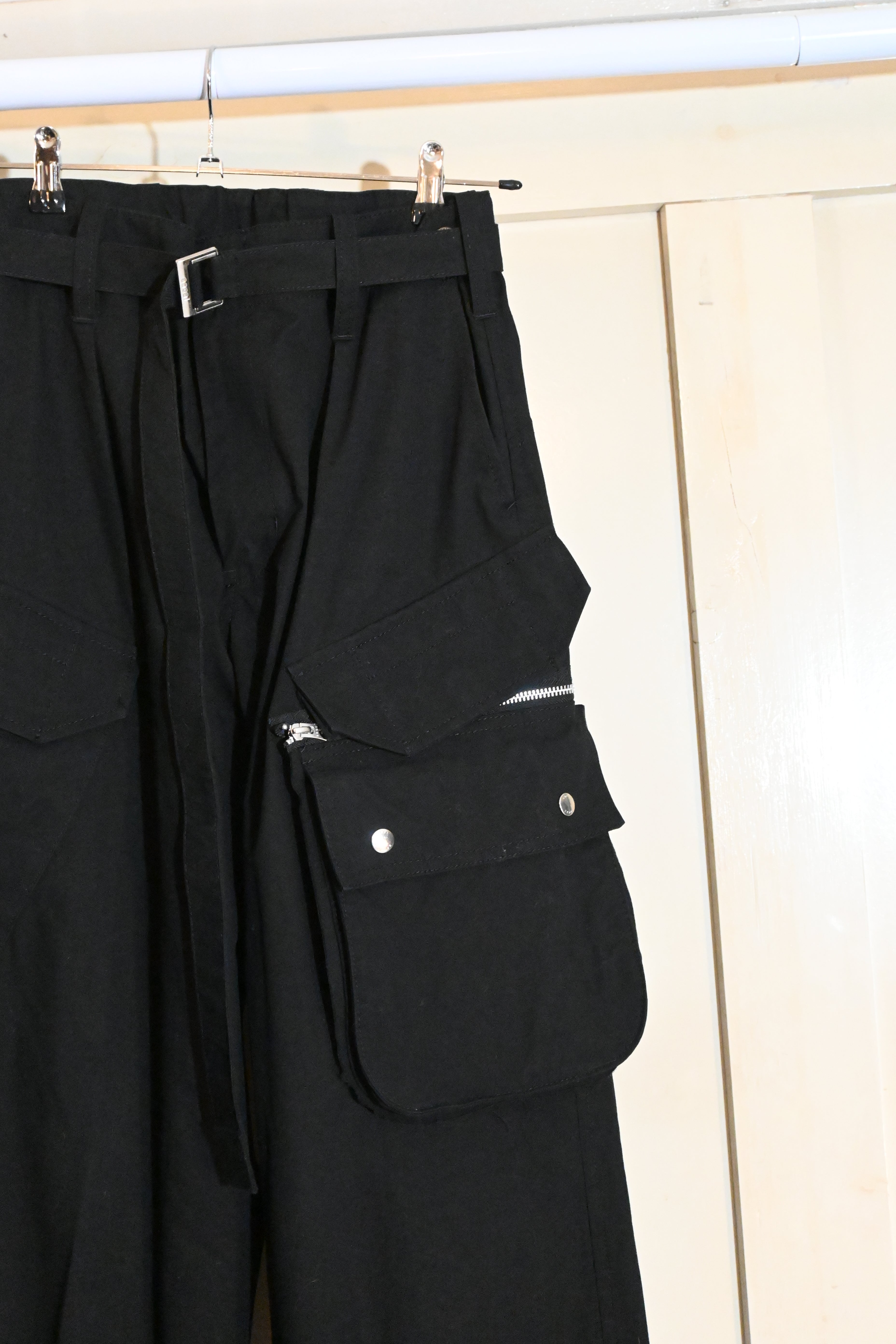 sacai Black Cargo Pants – Japanese Designer (Size 3)