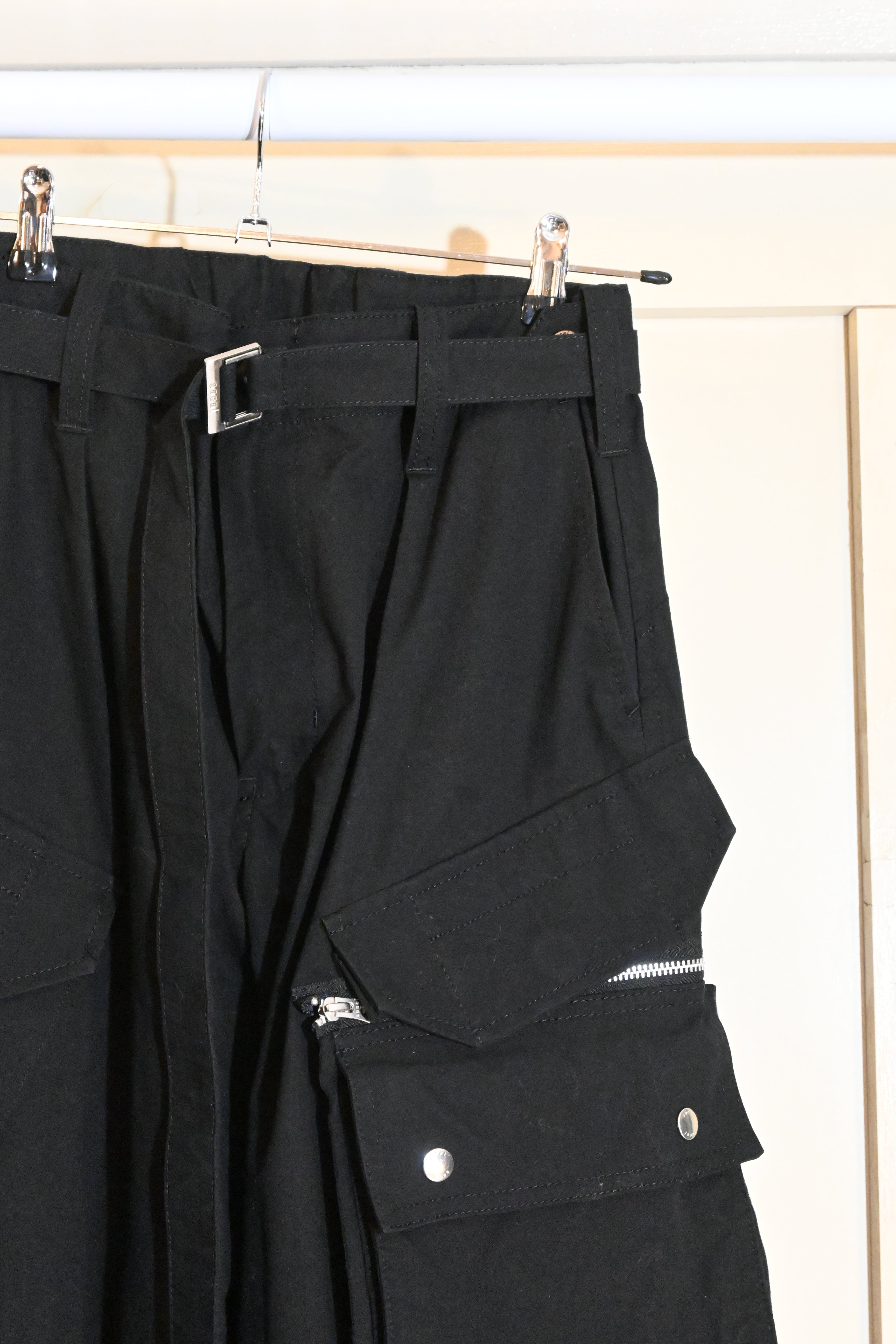 sacai Black Cargo Pants – Japanese Designer (Size 3)