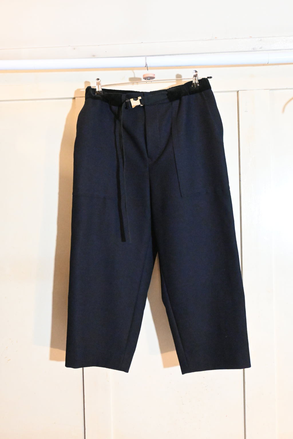 sacai Wool Melton Wide Pants – Japanese Designer (Free Size)