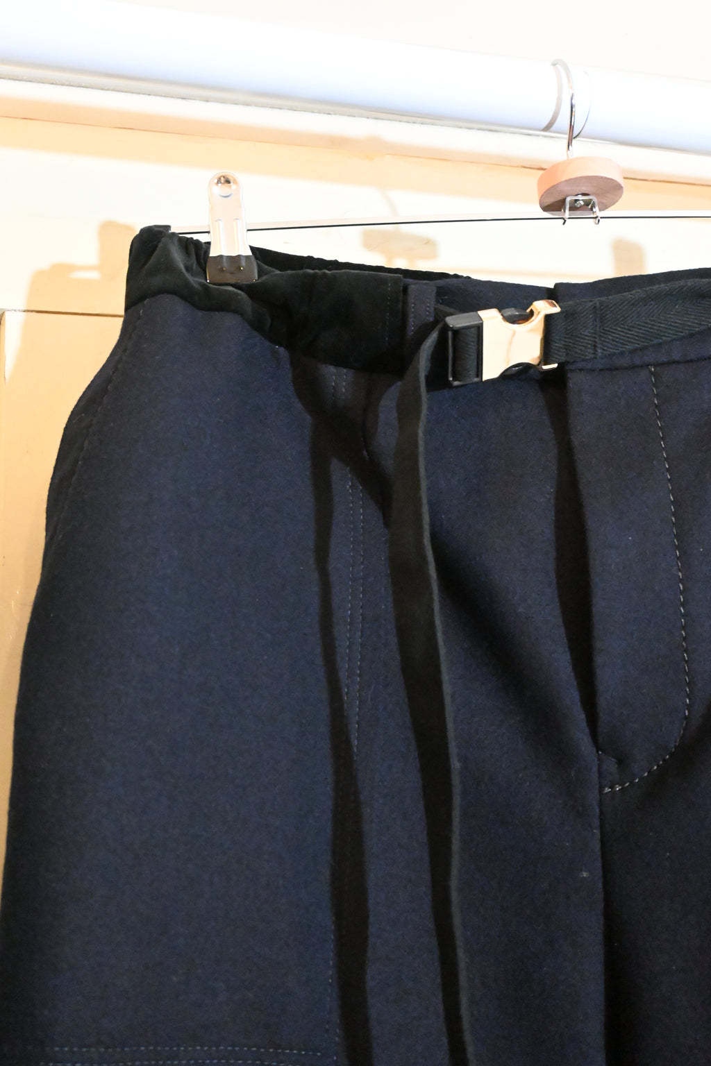 sacai Wool Melton Wide Pants – Japanese Designer (Free Size)