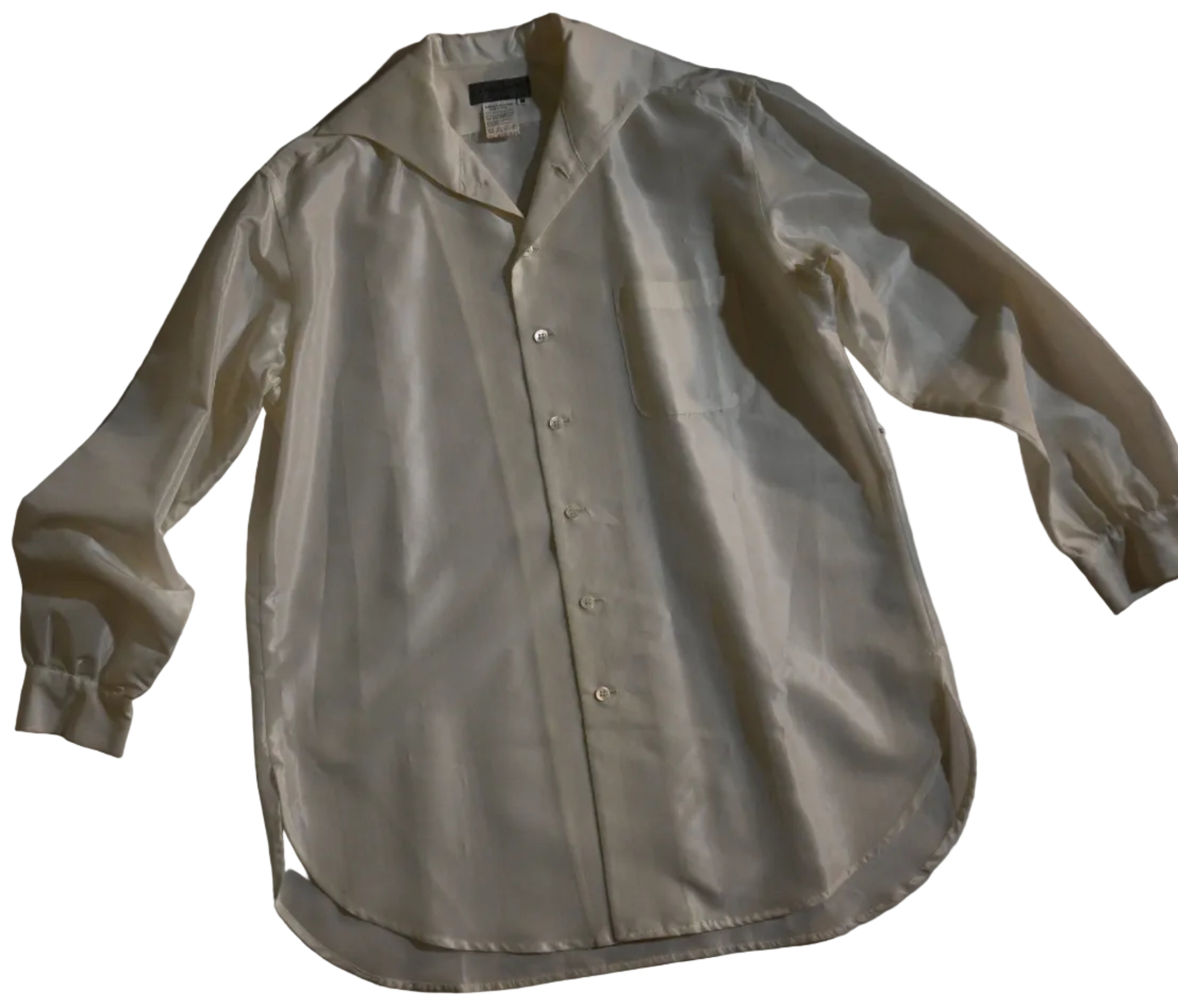 Yohji Yamamoto Acetate Stripe Shirt – Black (Size M)