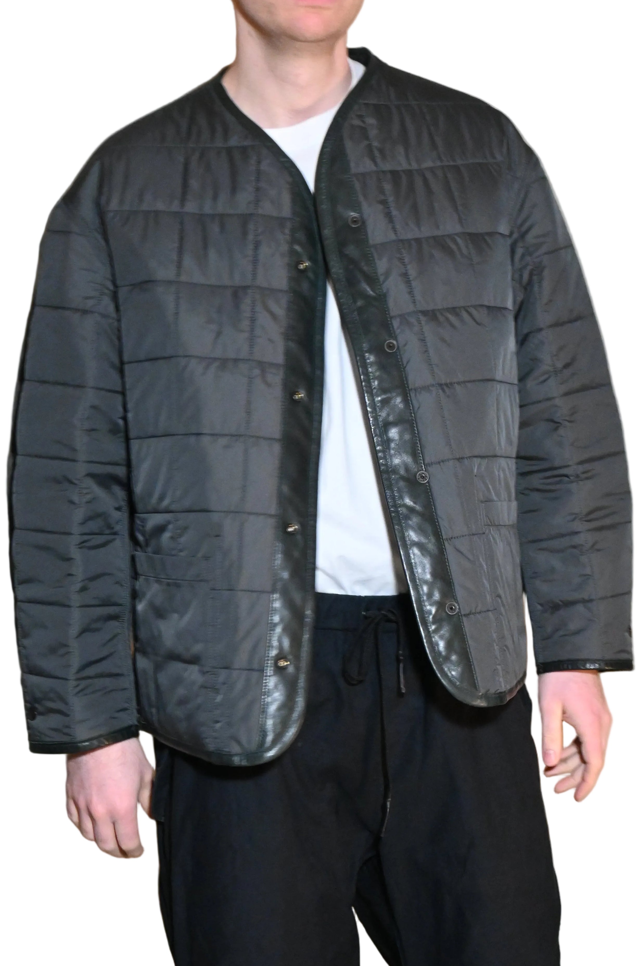 YOKE Reversible Sheep Leather Jacket – Black (Size 3)