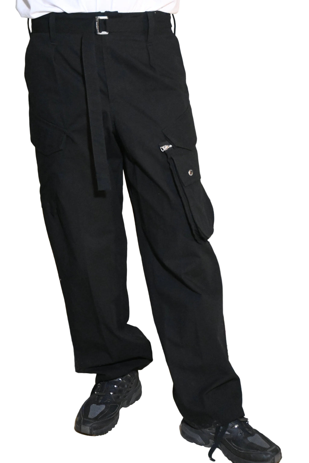 sacai Black Cargo Pants – Japanese Designer (Size 3)