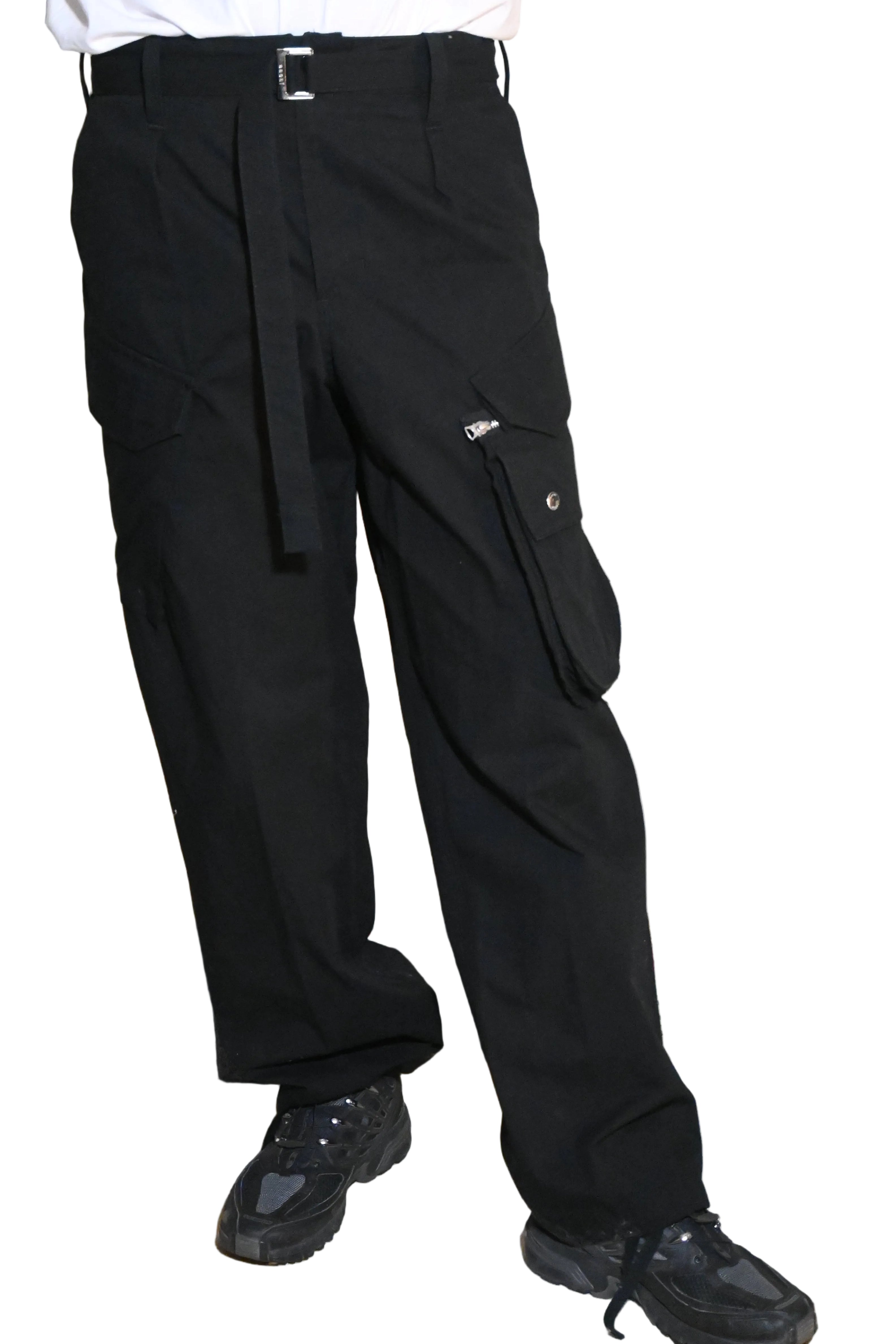 sacai Black Cargo Pants – Japanese Designer (Size 3)