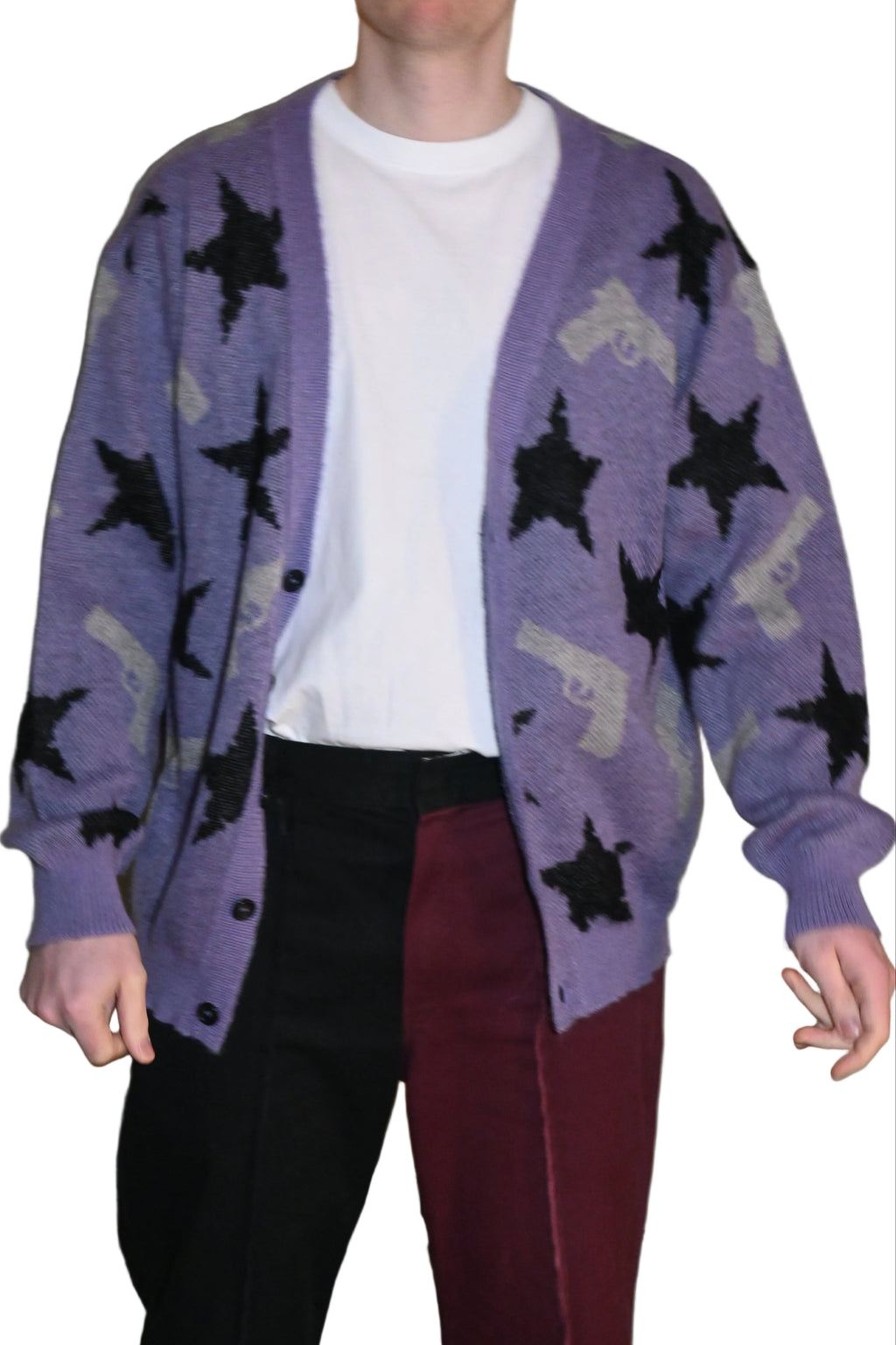 el conductorH Purple Mohair Knit Cardigan – Made in Japan (Size 2)