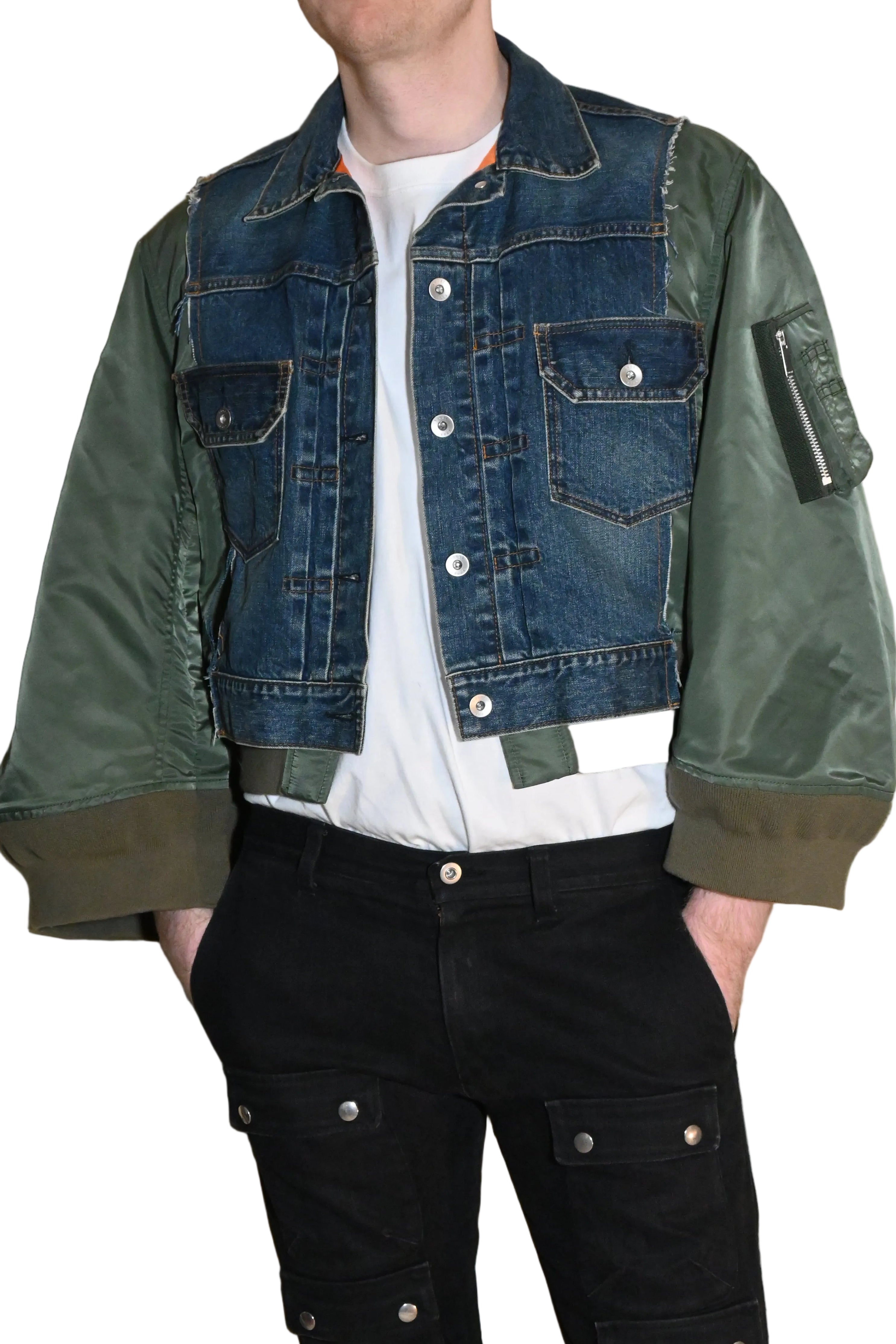 sacai Hybrid Denim Jacket – Docking Design (Size 2)