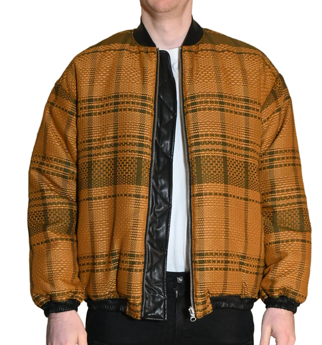 KIMMY Check Bomber Jacket – Made in Japan (Size M)