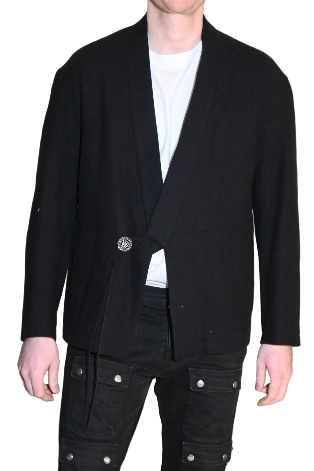 AZUMA Haori Jacket – Linen Wool Cashmere Blend