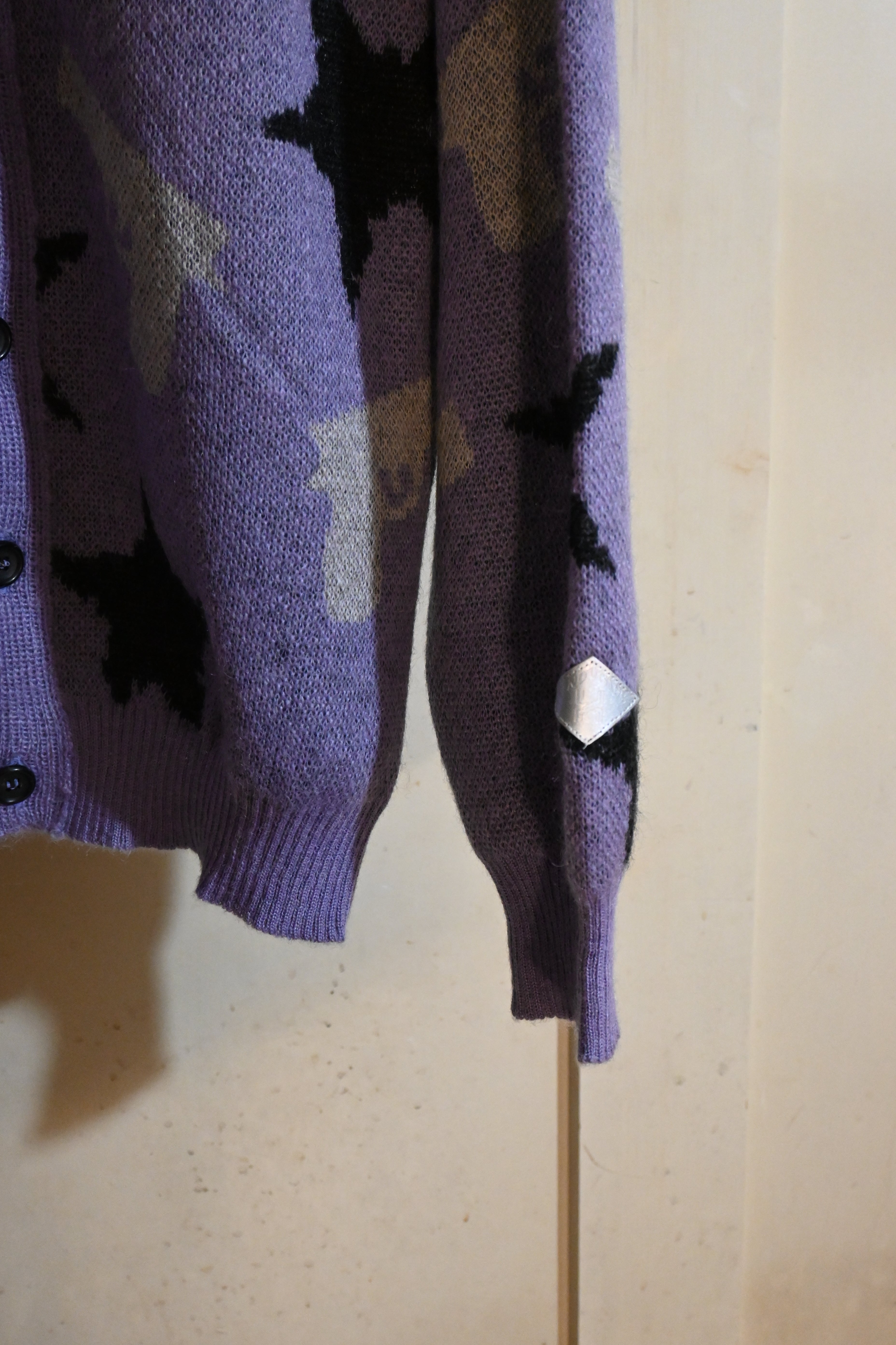 el conductorH Purple Mohair Knit Cardigan – Made in Japan (Size 2