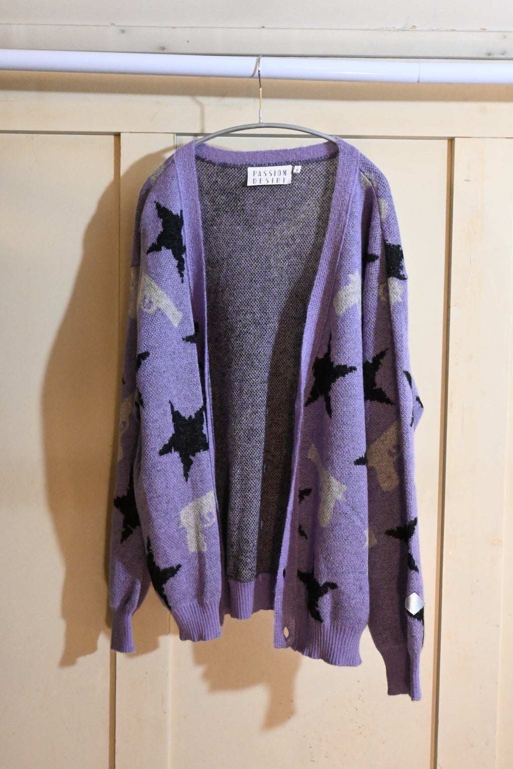el conductorH Purple Mohair Knit Cardigan – Made in Japan (Size 2)