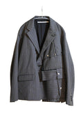 TAMME Grey Wool Blend Jacket – Made in Japan (Size L)