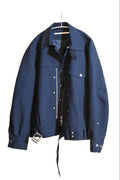 TAMME Navy Wool Blend Jacket – Made in Japan (Size L)