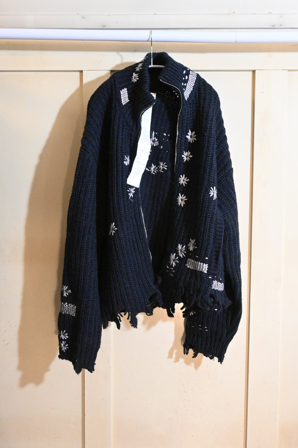 doublet Wool Knit Cardigan – Embroidered (Free Size)