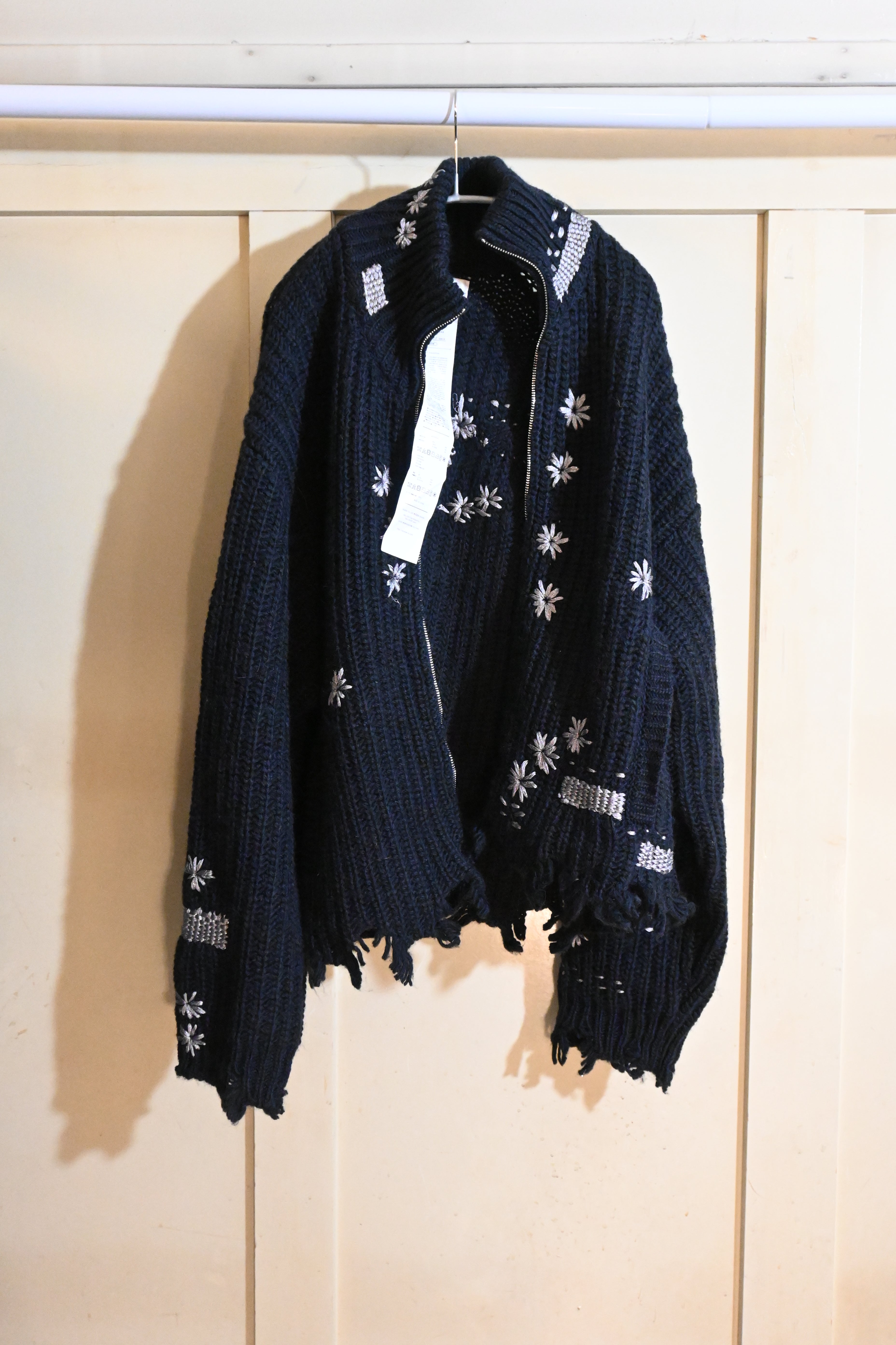 doublet Wool Knit Cardigan – Embroidered (Free Size)