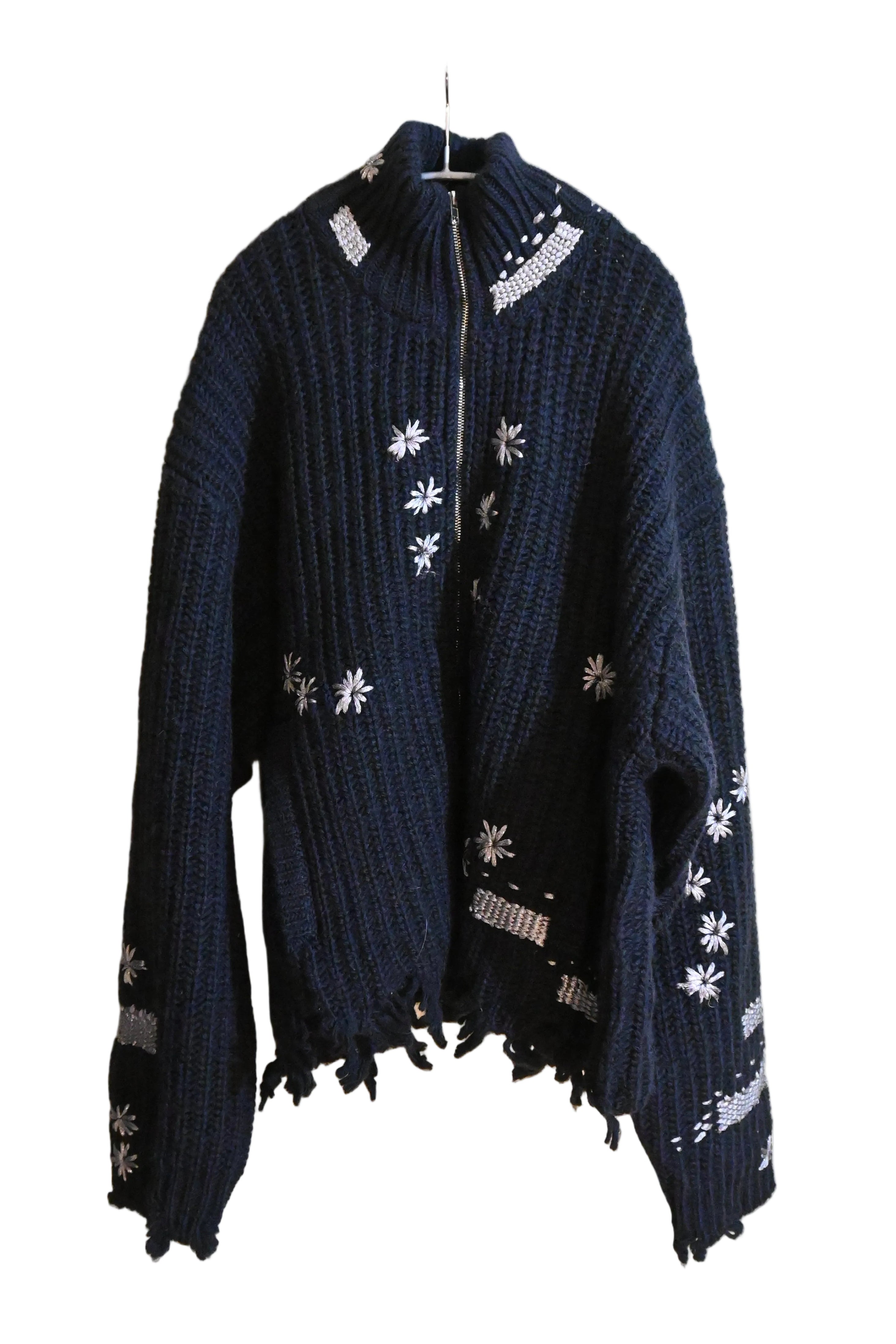 doublet Wool Knit Cardigan – Embroidered (Free Size) – Japan