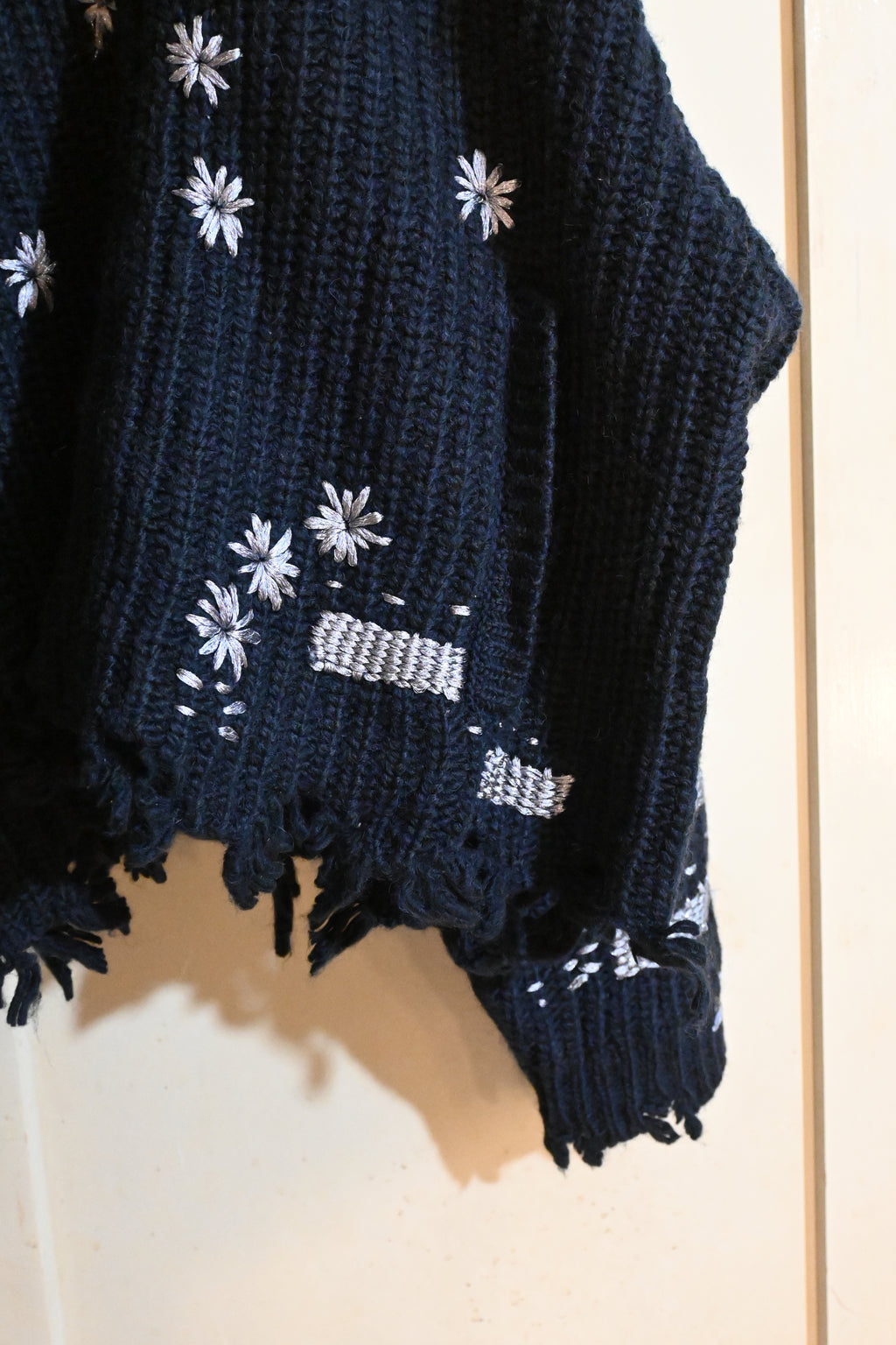 doublet Wool Knit Cardigan – Embroidered (Free Size)