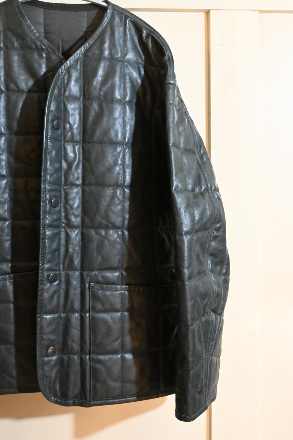YOKE Reversible Sheep Leather Jacket – Black (Size 3)