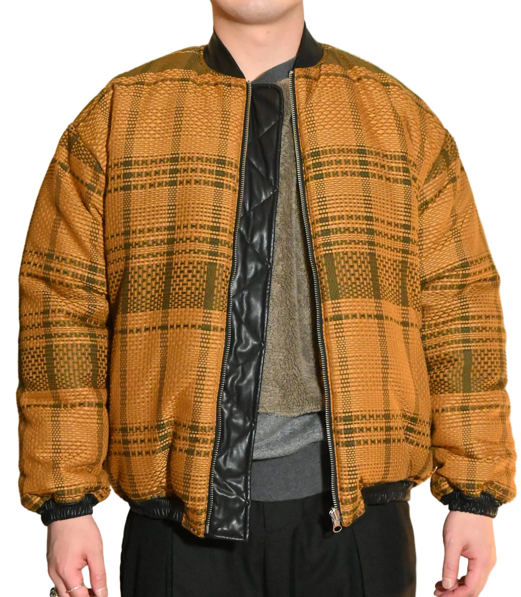 KIMMY Check Bomber Jacket – Made in Japan (Size M)