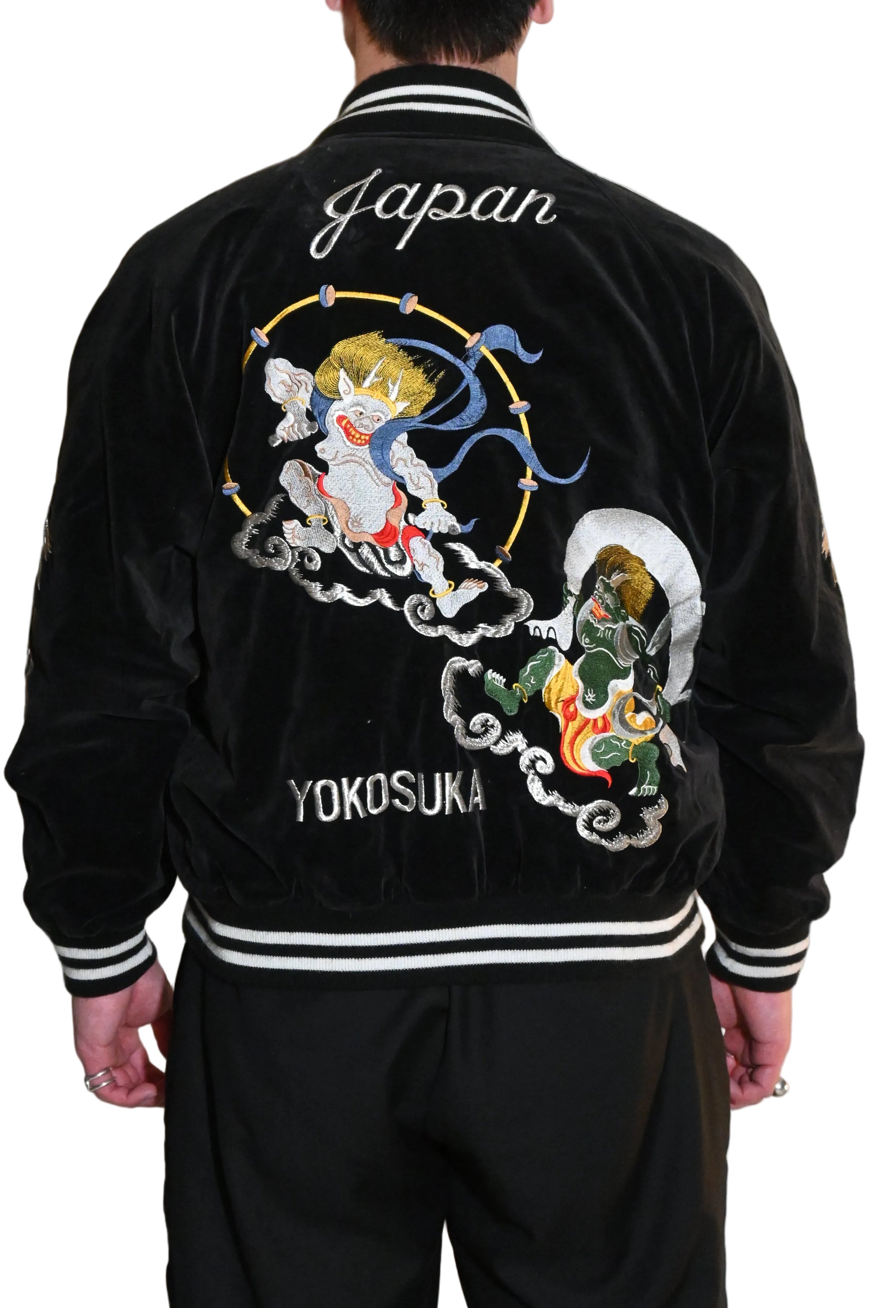 YAMAKO Fujin & Raijin Sukajan Jacket – Made in Japan (Free Size)