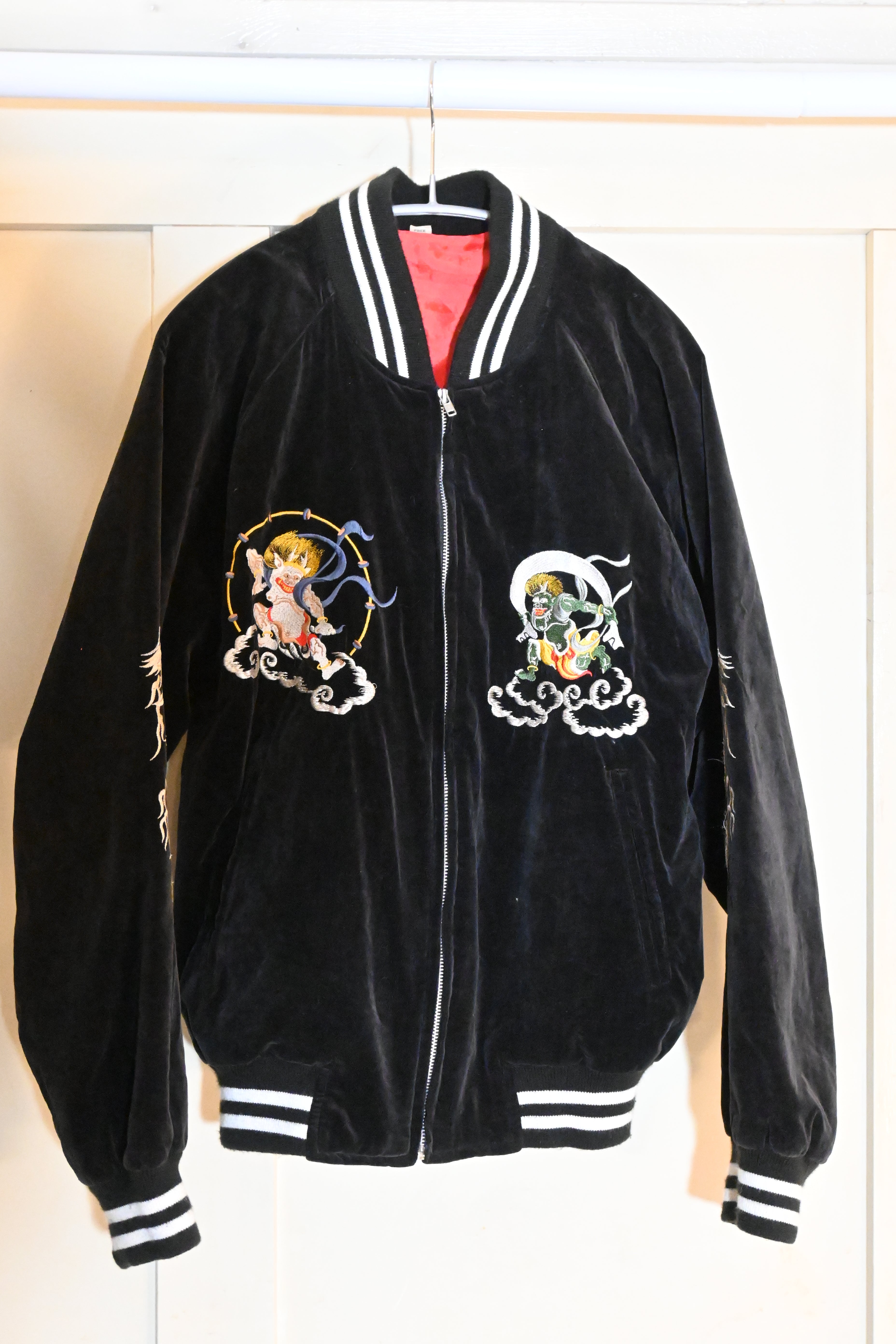 YAMAKO Fujin & Raijin Sukajan Jacket – Made in Japan (Free Size)