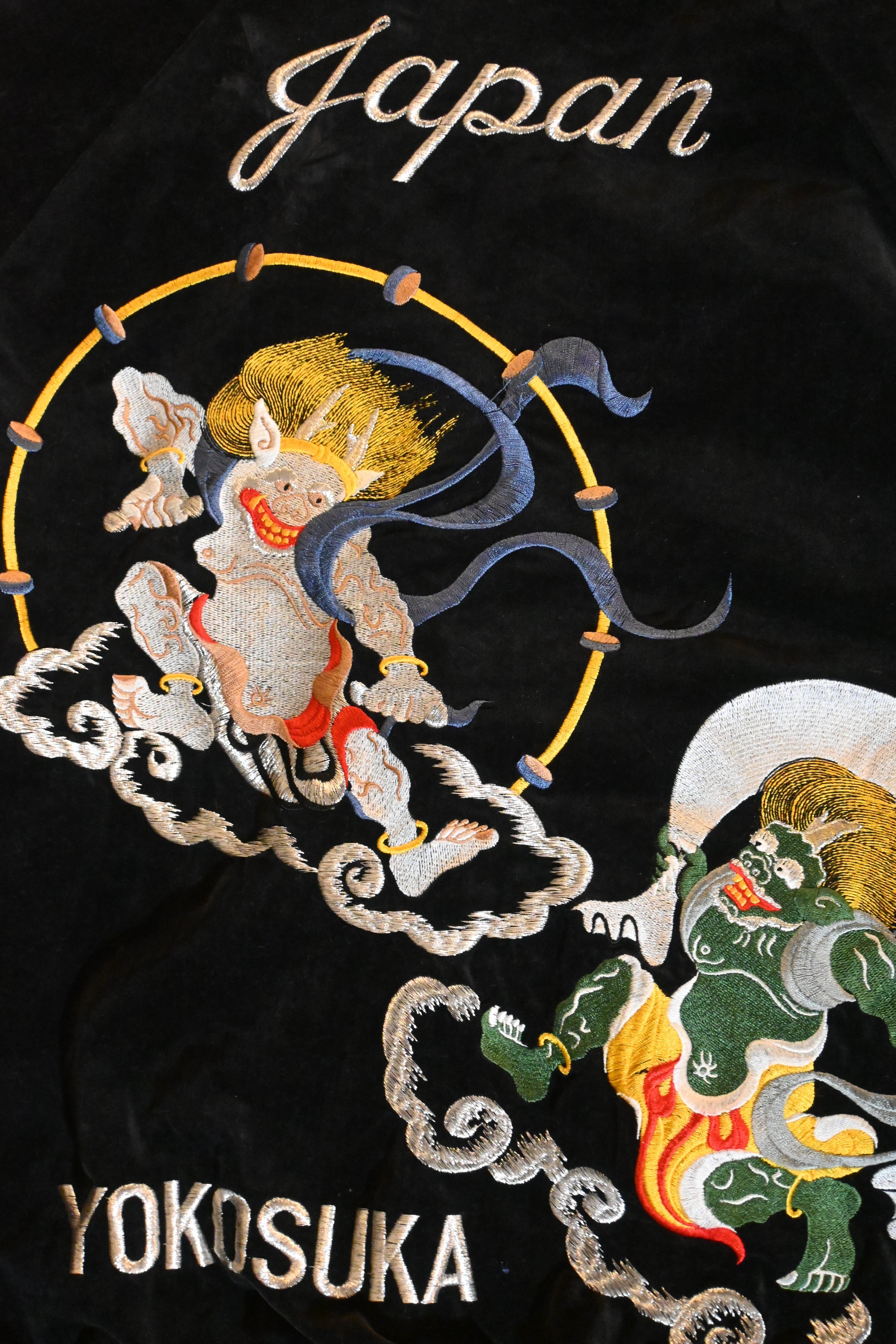YAMAKO Fujin & Raijin Sukajan Jacket – Made in Japan (Free Size)