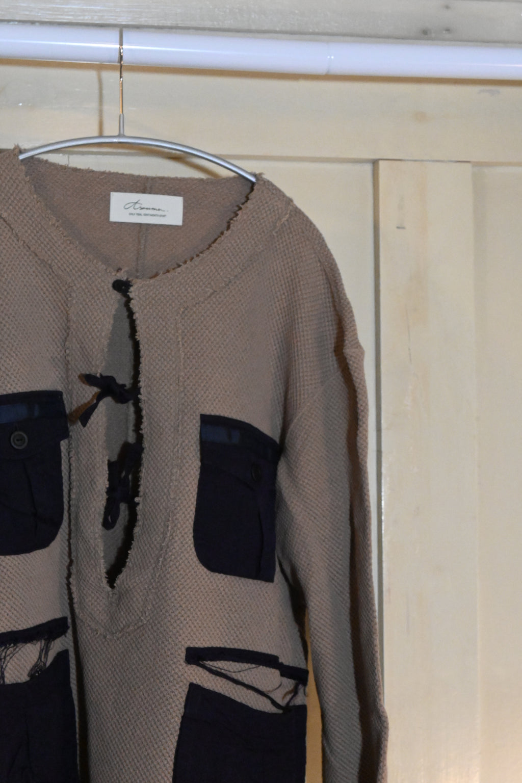 AZUMA Front-Open Cutsew Top – Beige (Size 1)