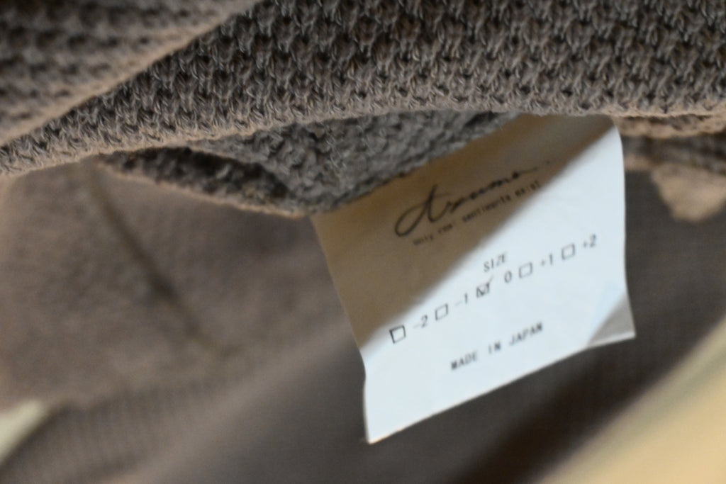 AZUMA Front-Open Cutsew Top – Beige (Size 1)