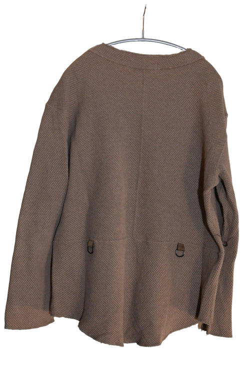 AZUMA Front-Open Cutsew Top – Beige (Size 1)