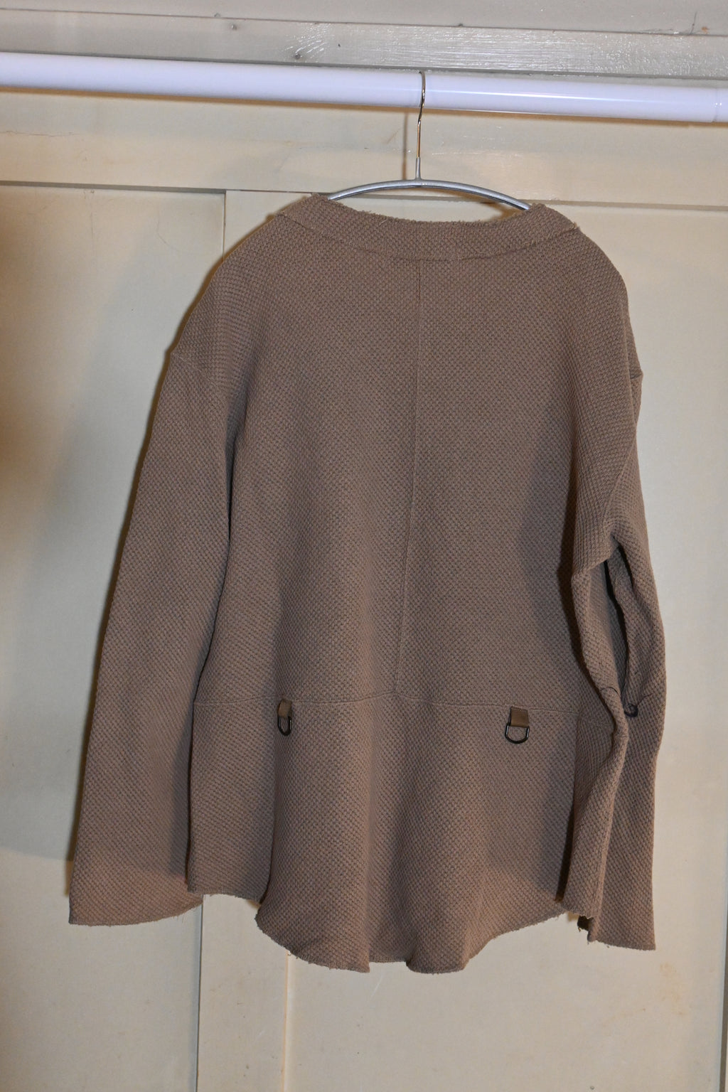 AZUMA Front-Open Cutsew Top – Beige (Size 1)