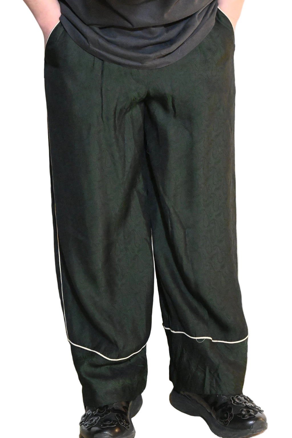 sacai Paisley Wide Pants – Cupro (Size 1)