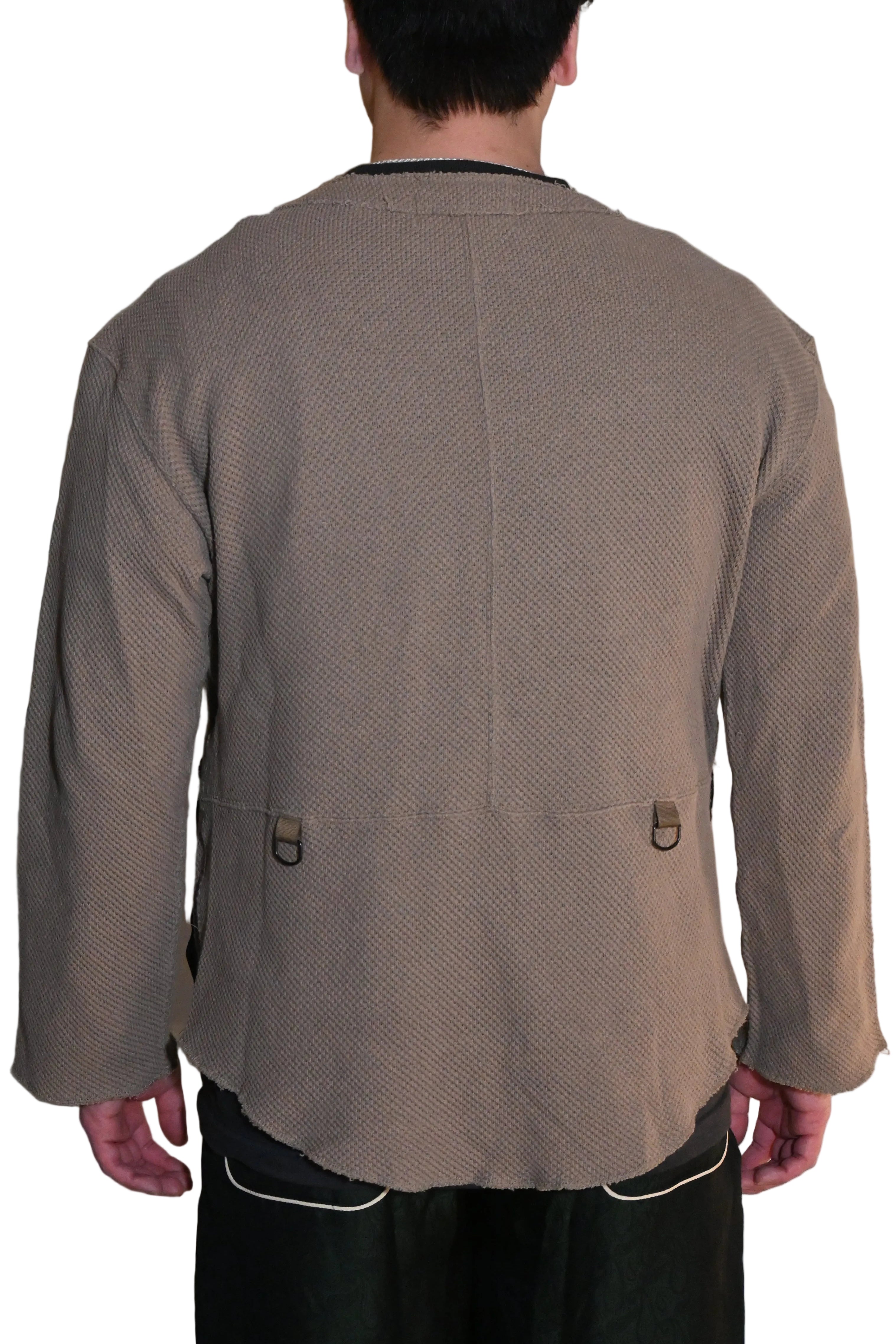 AZUMA Front-Open Cutsew Top – Beige (Size 1)
