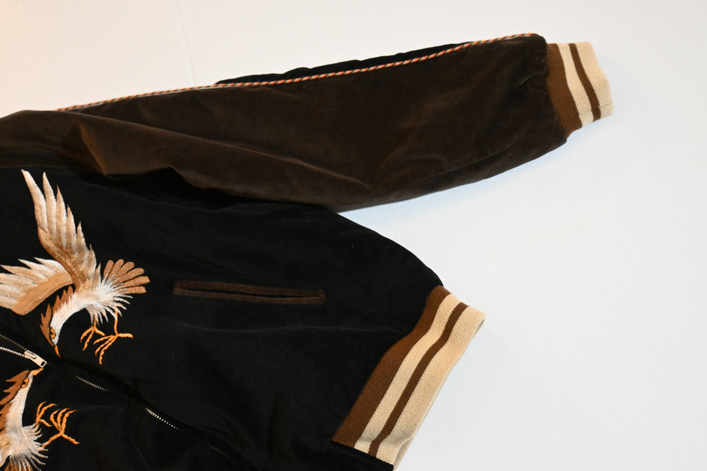 YAMAKO Japan Map Sukajan Jacket – Brown (Size M)