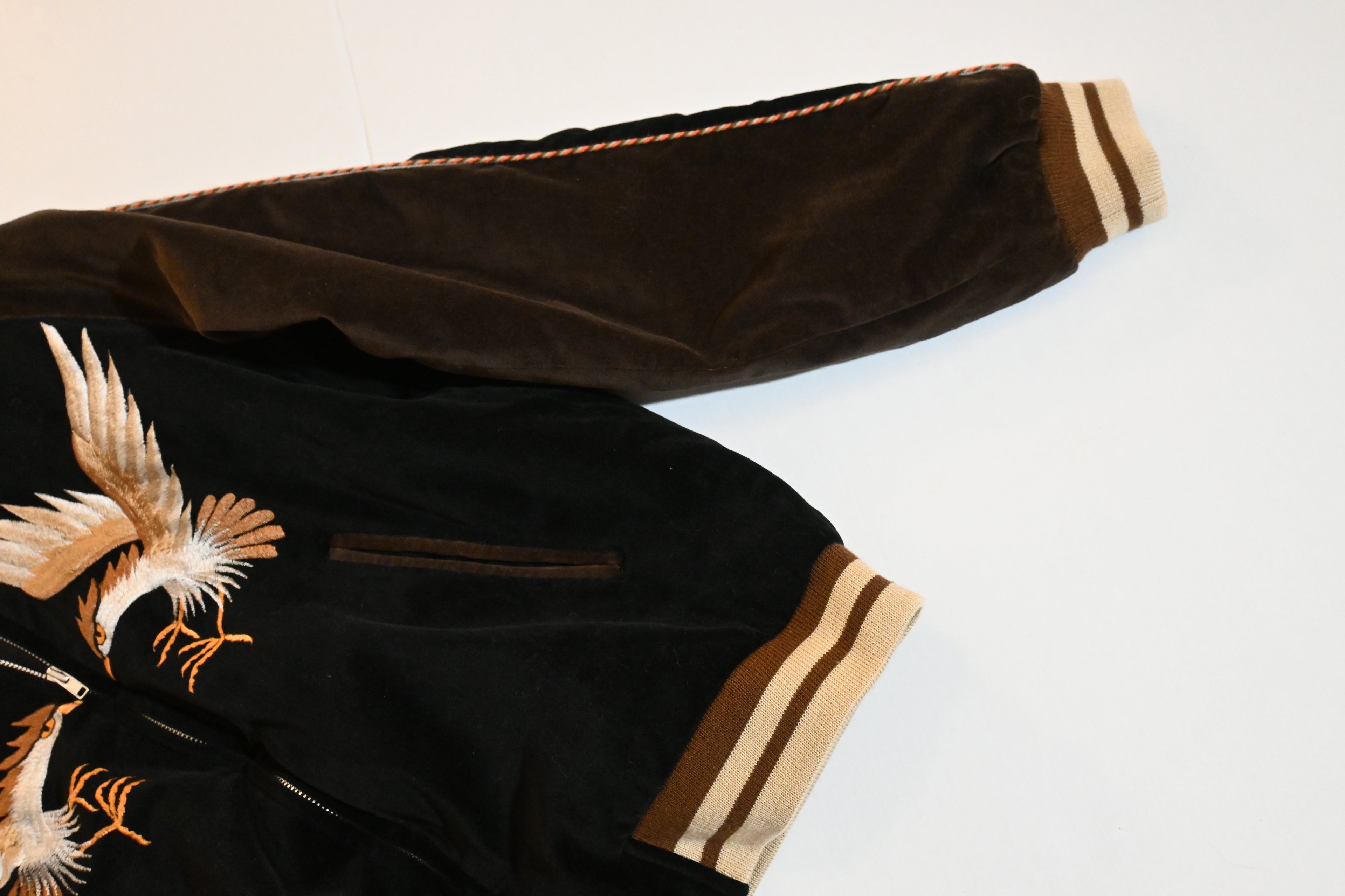 YAMAKO Japan Map Sukajan Jacket – Brown (Size M)