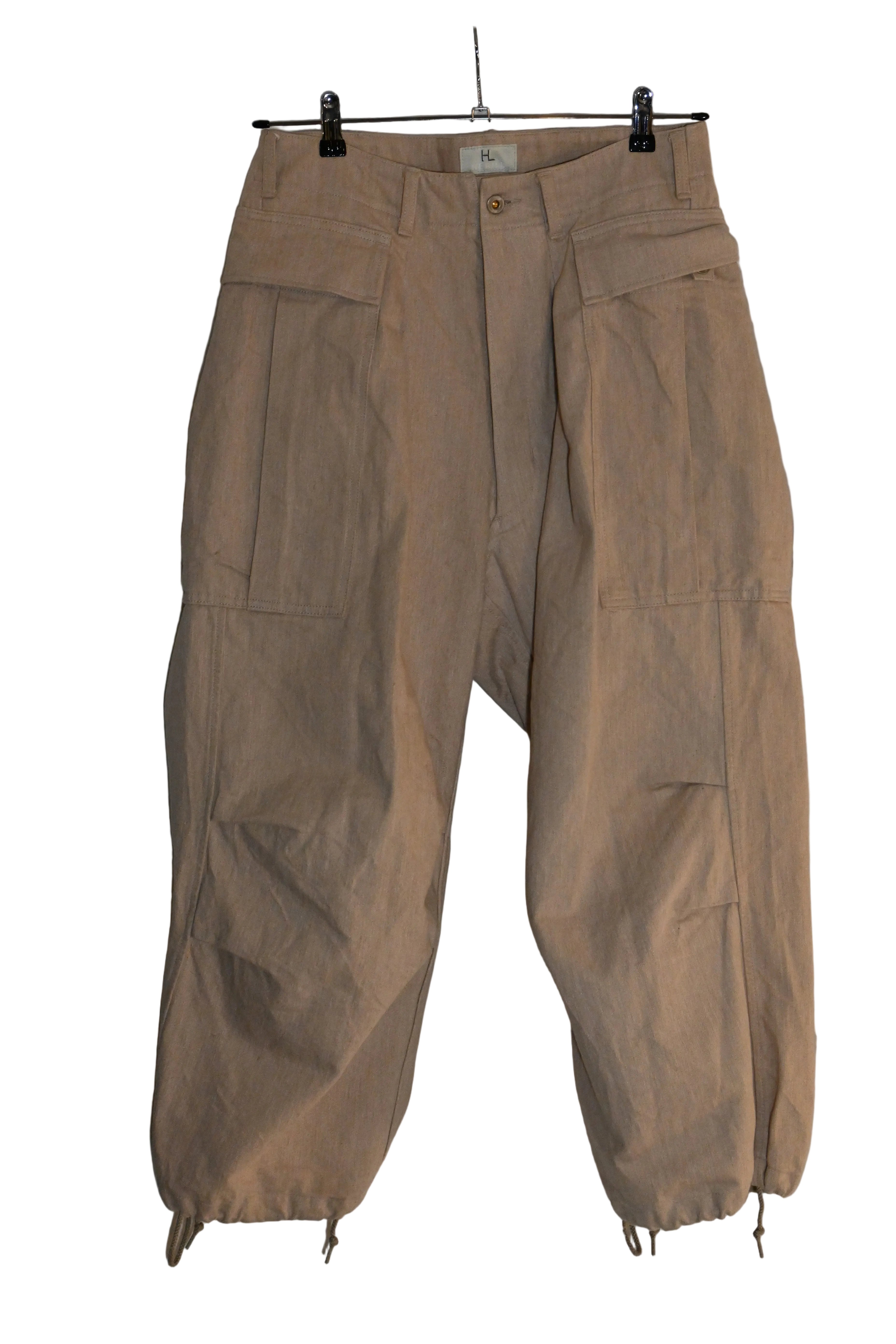 HERILL Cream Beige Cargo Pants – Made in Japan (Size 2)