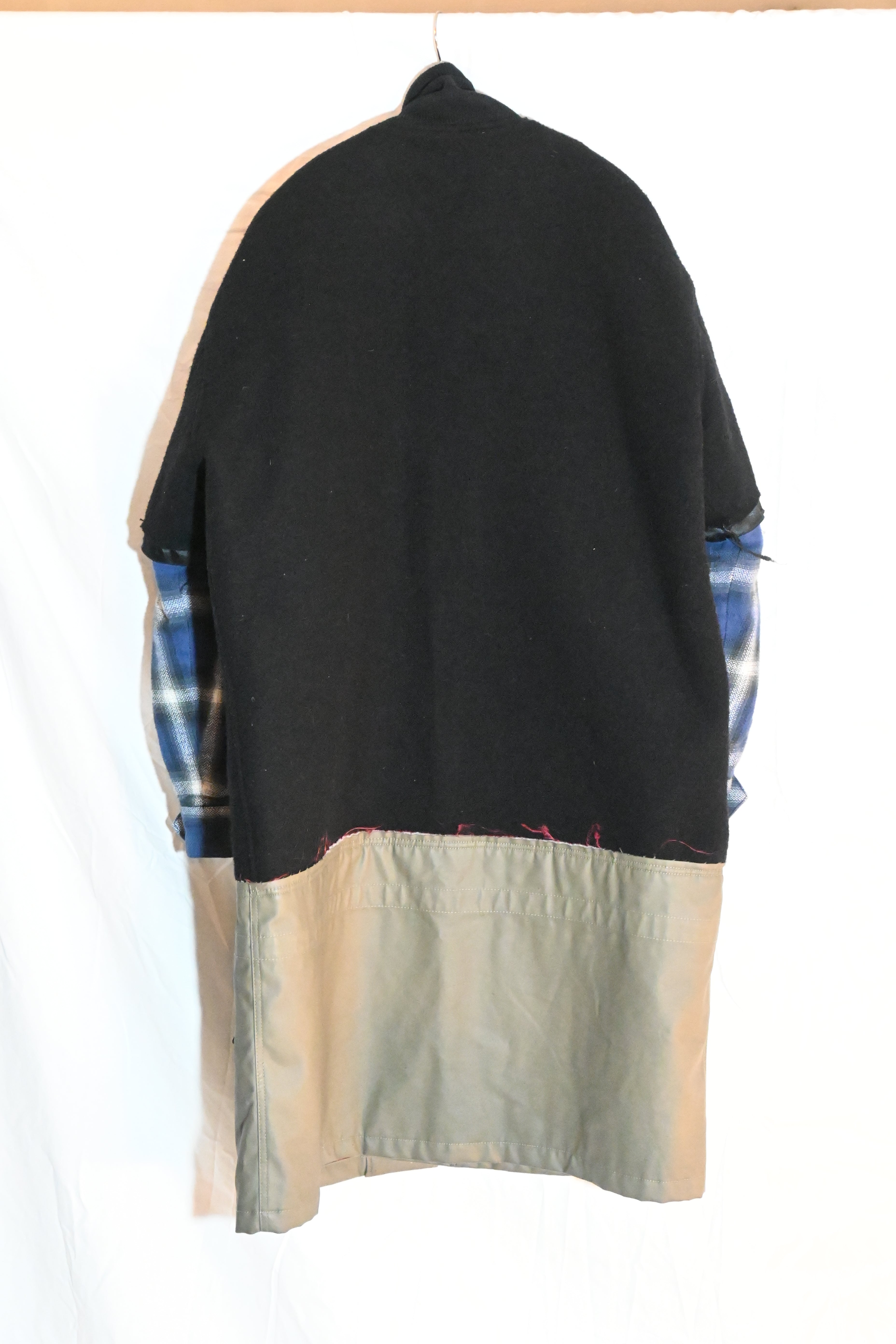 Noiscraft Patchwork Wool Coat – Made in Japan (Size M)