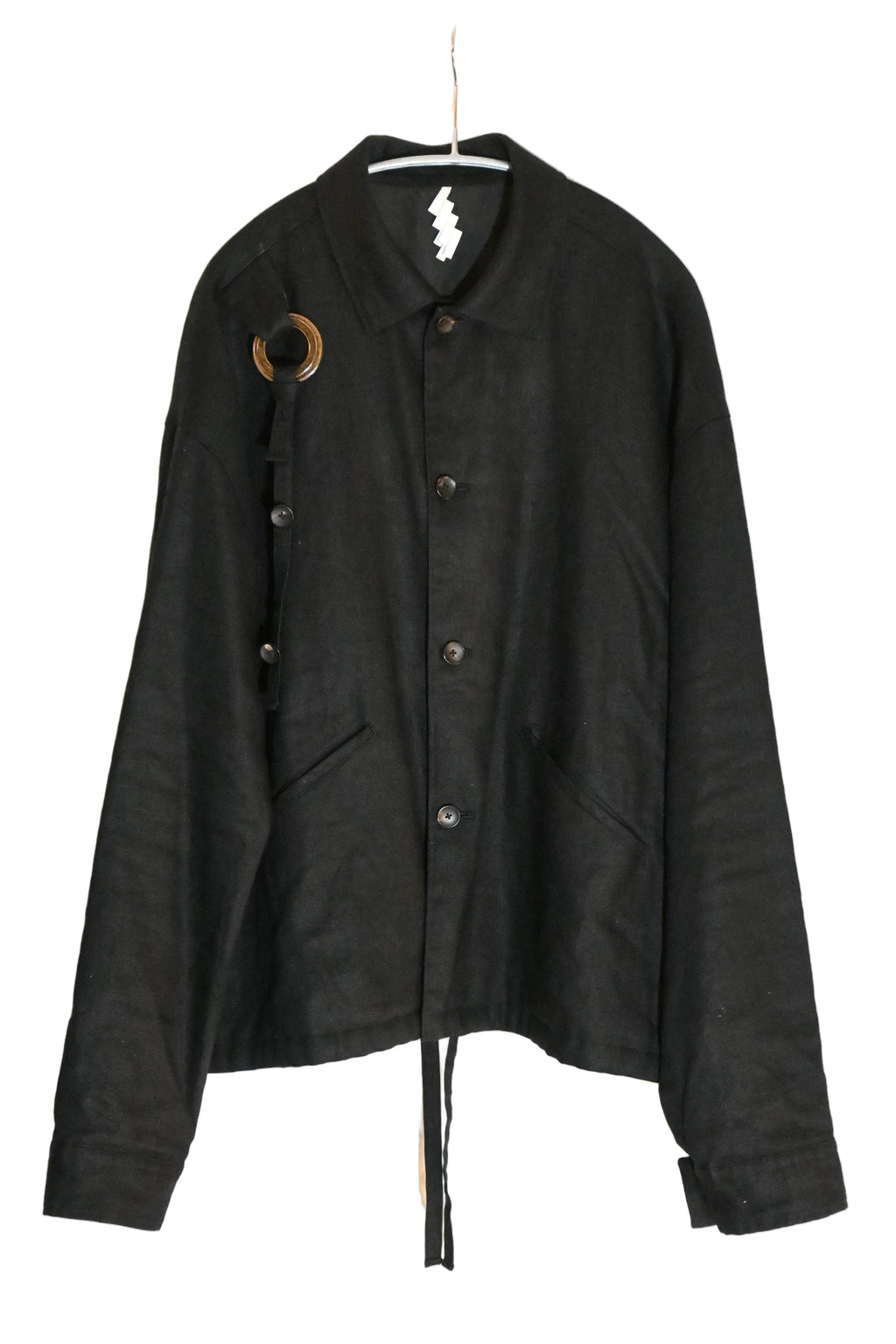 SOSHI OTSUKI Linen Jacket – Navy (Size 46)