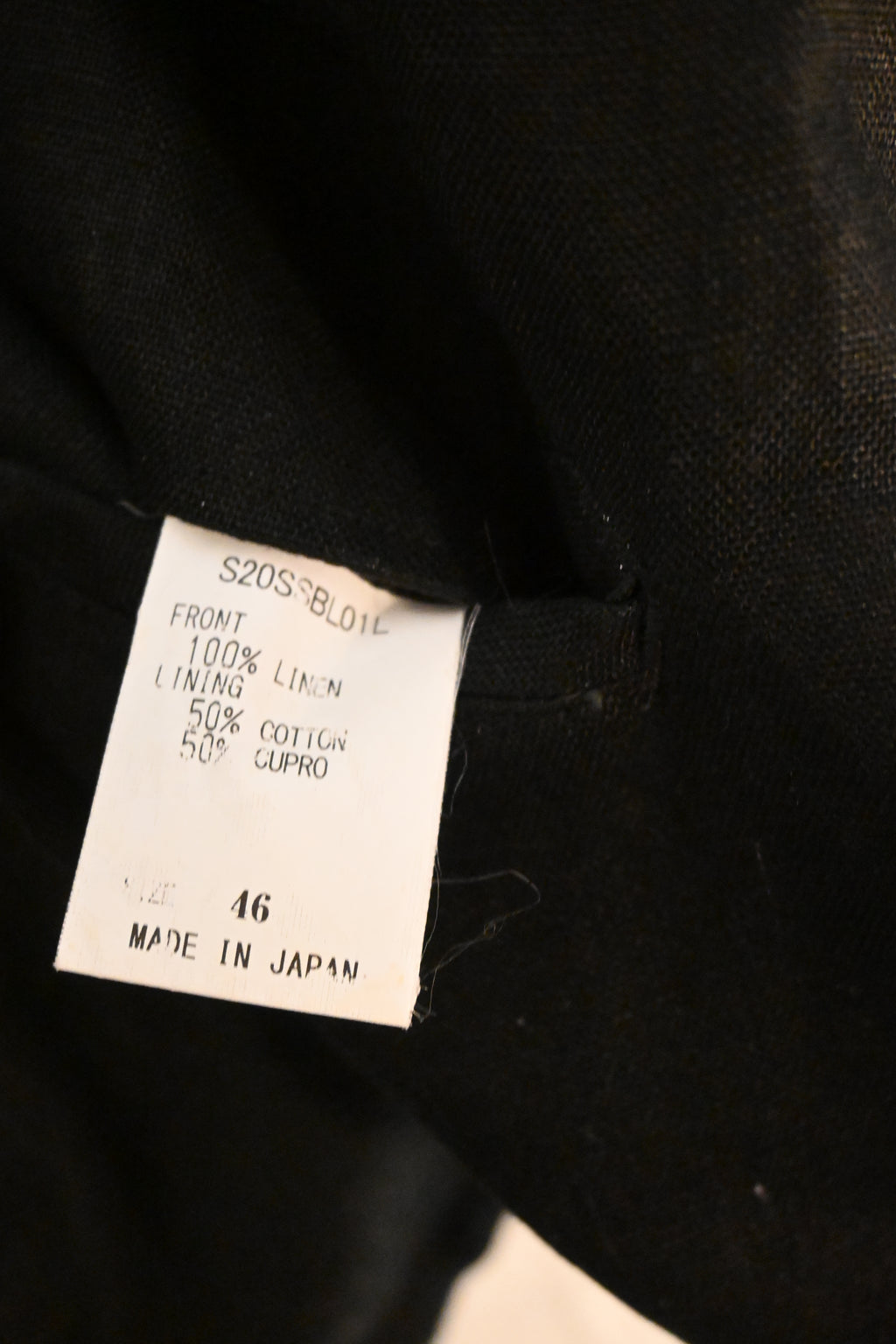 SOSHI OTSUKI Linen Jacket – Navy (Size 46)