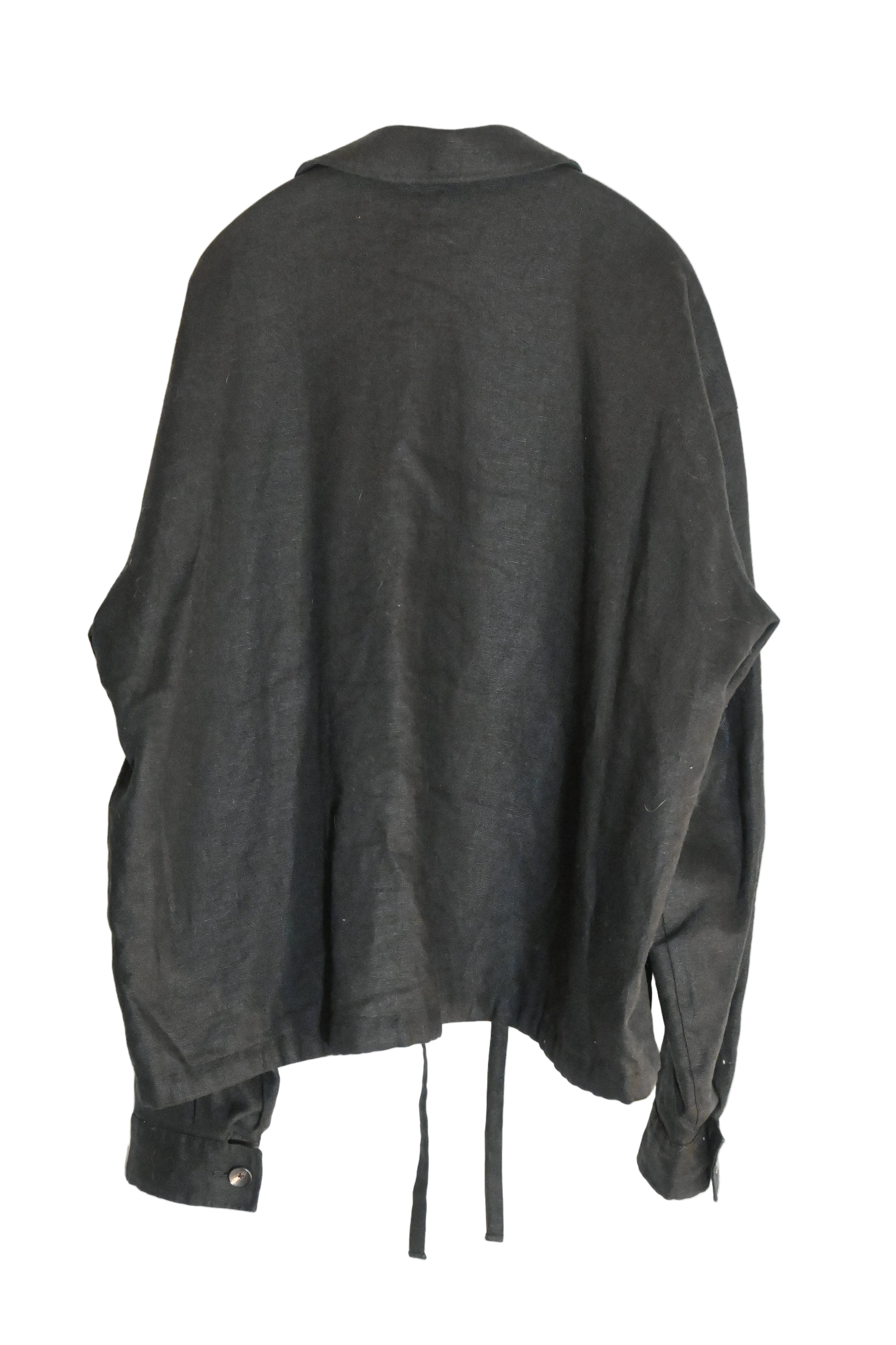 SOSHI OTSUKI Linen Jacket – Navy (Size 46)