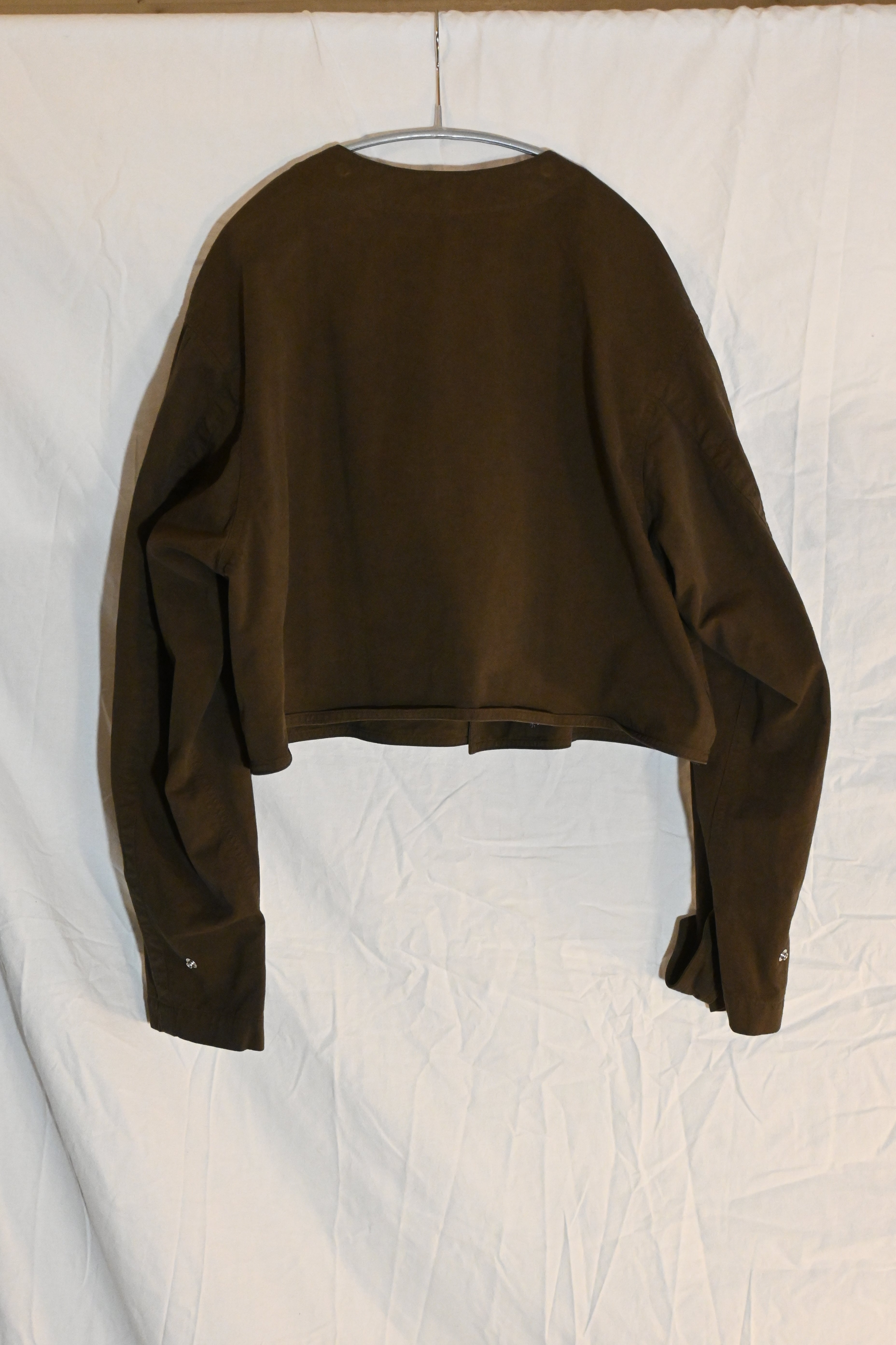 YOKE Military Coat – Brown Cotton Long Coat (Size 3)