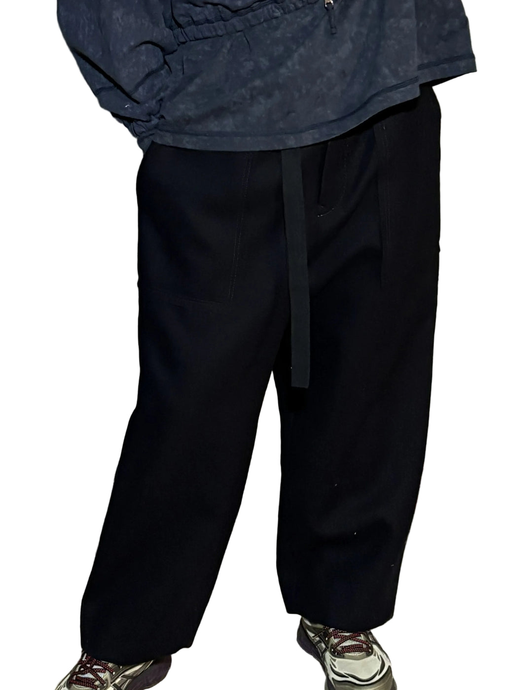 sacai Wool Melton Wide Pants – Japanese Designer (Free Size)