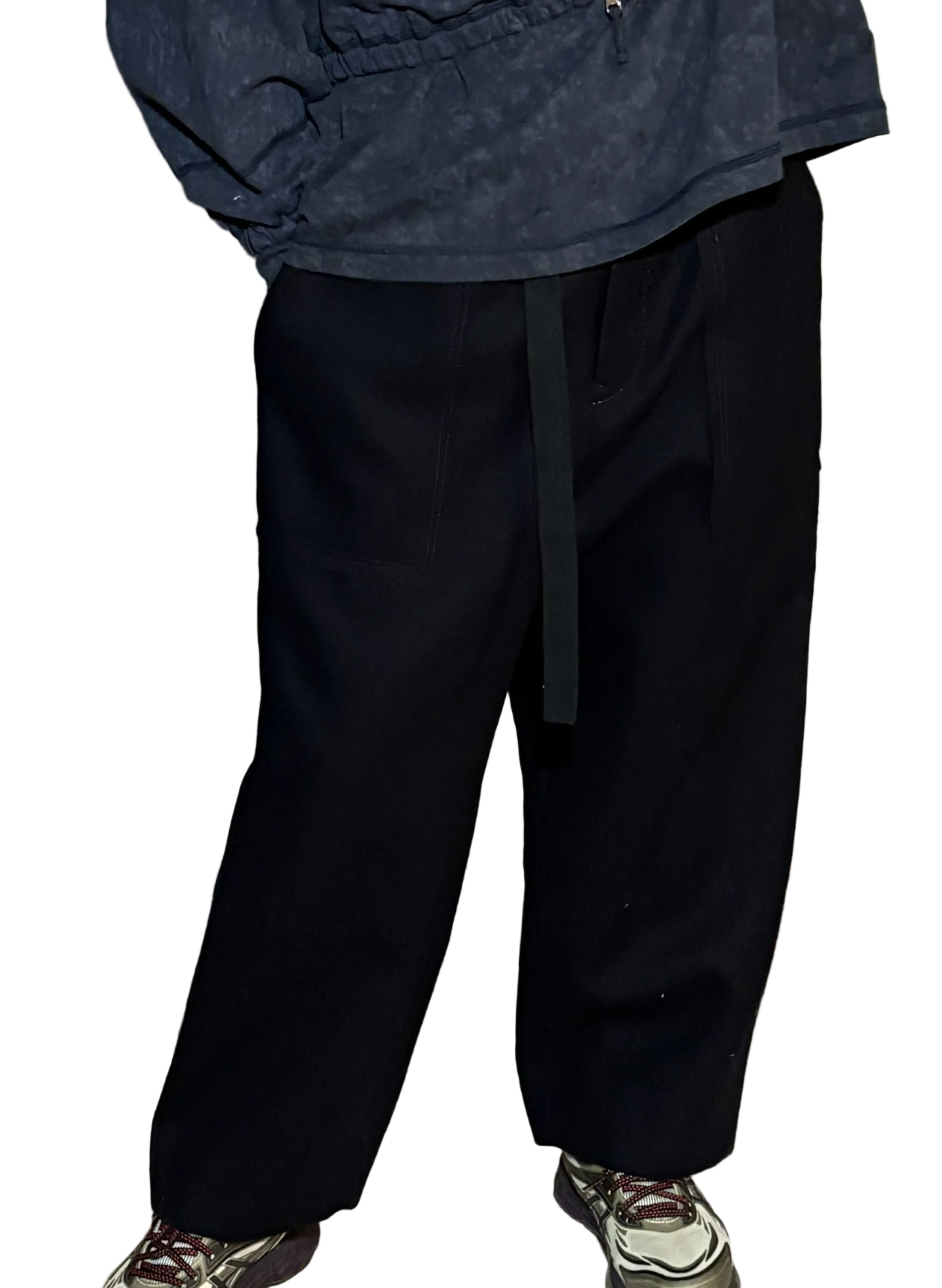 sacai Wool Melton Wide Pants – Japanese Designer (Free Size)